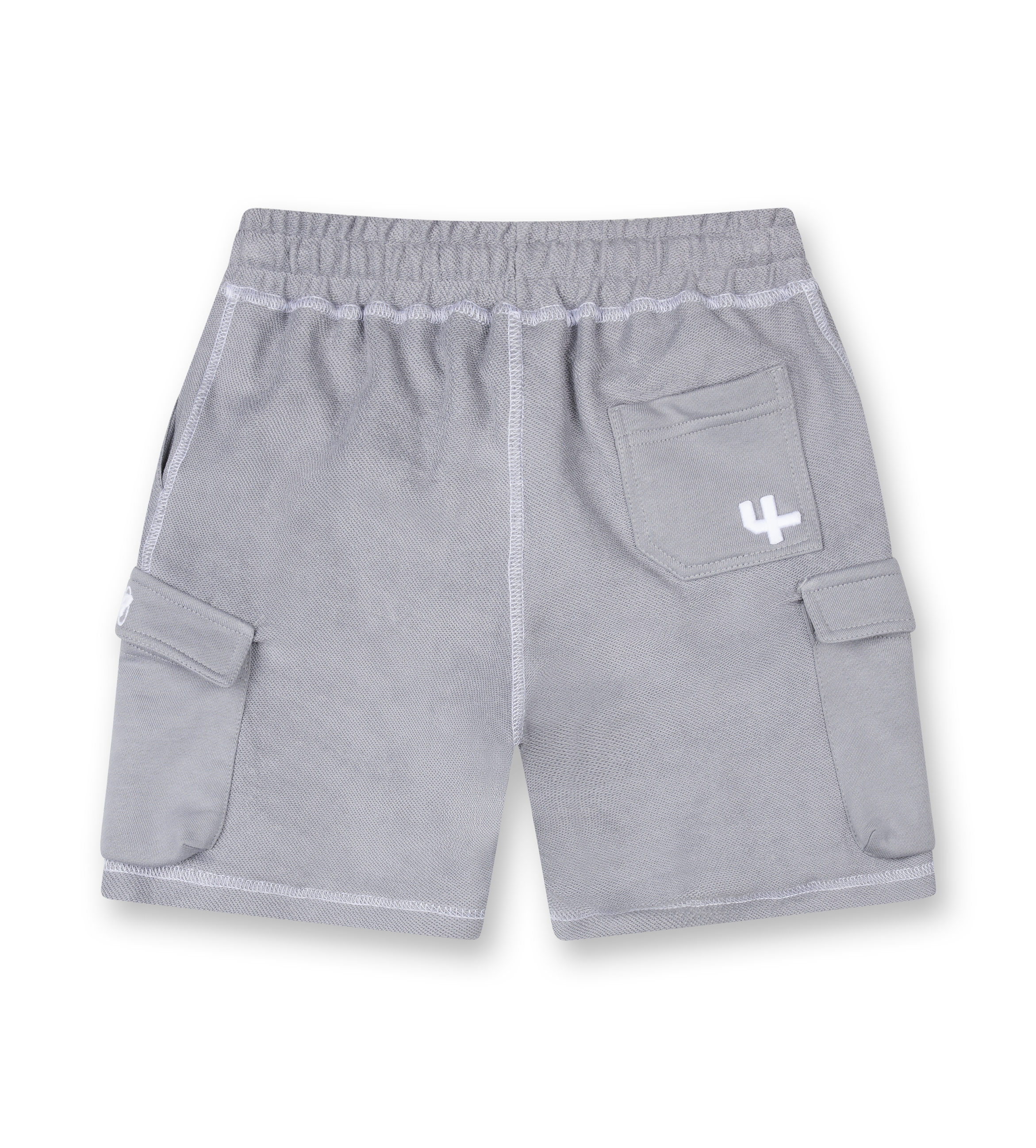 Circles Inside Out Cargo Shorts Mockingbird Grey