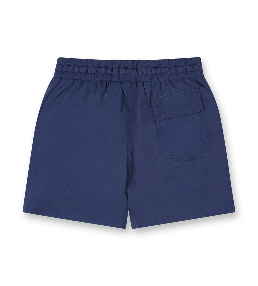 Circles Logo Swim Short Marine Blue/ Neon Green