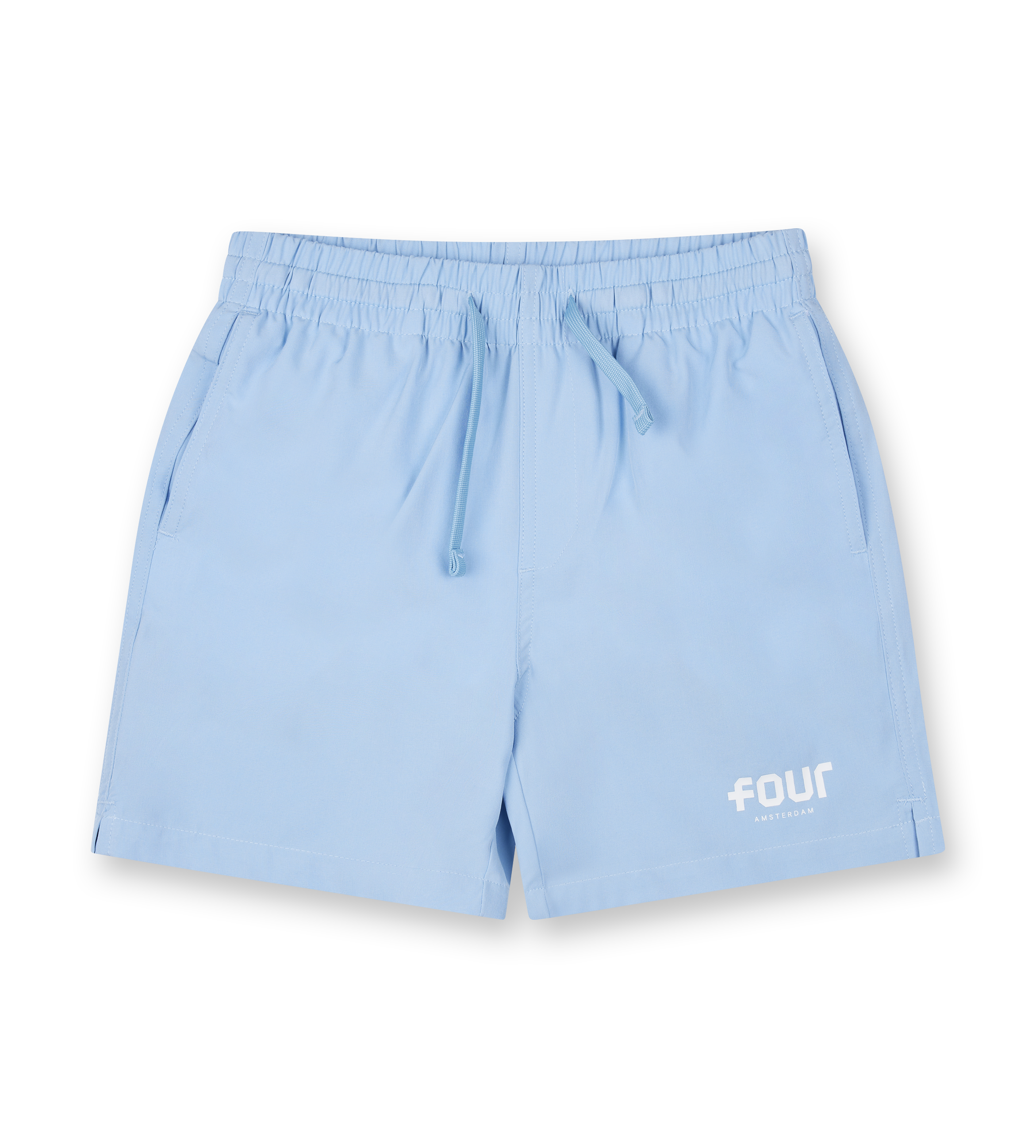 Logo 4AOP Swim Shorts Ice Blue/ White