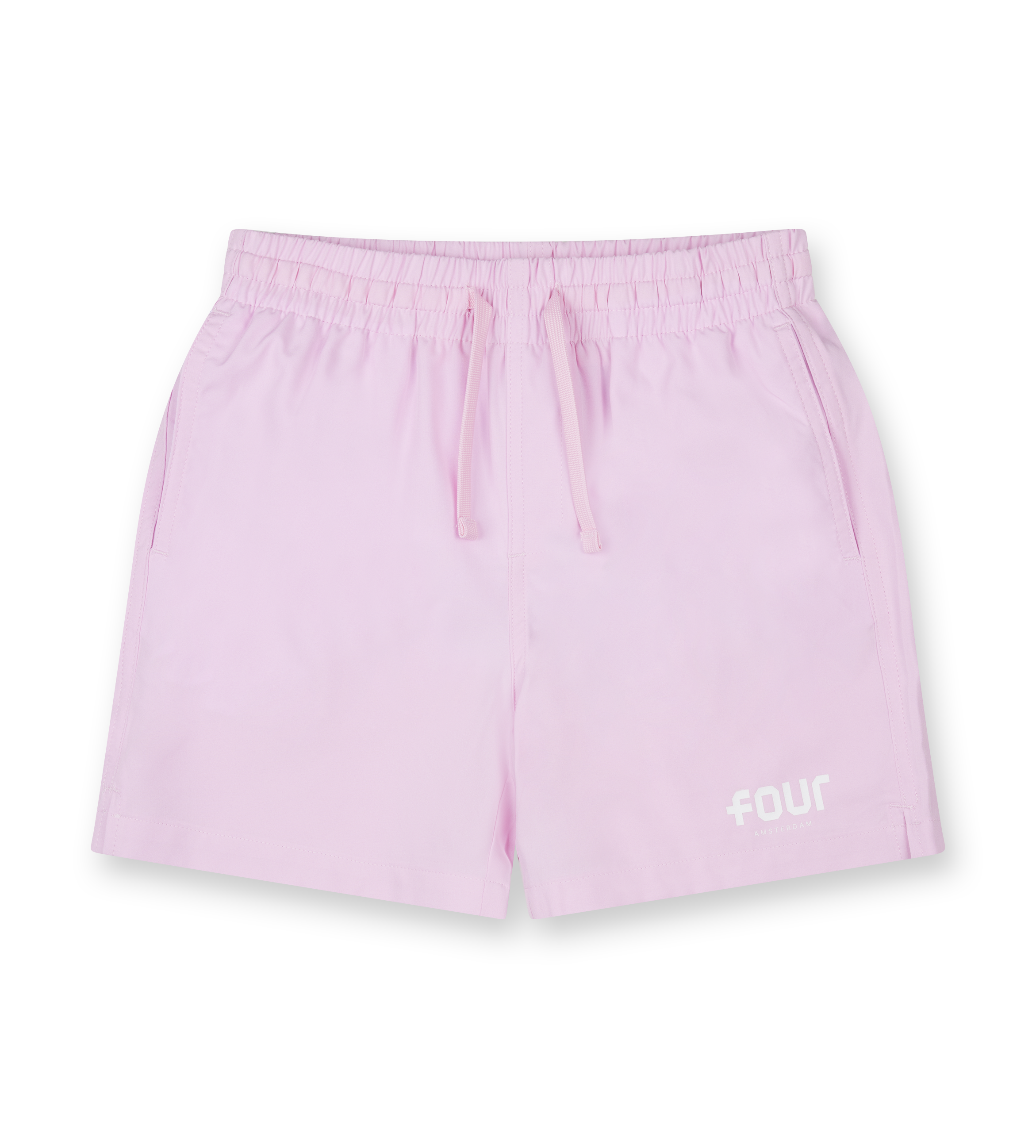 Logo 4AOP Swim Shorts Soft Pink / White
