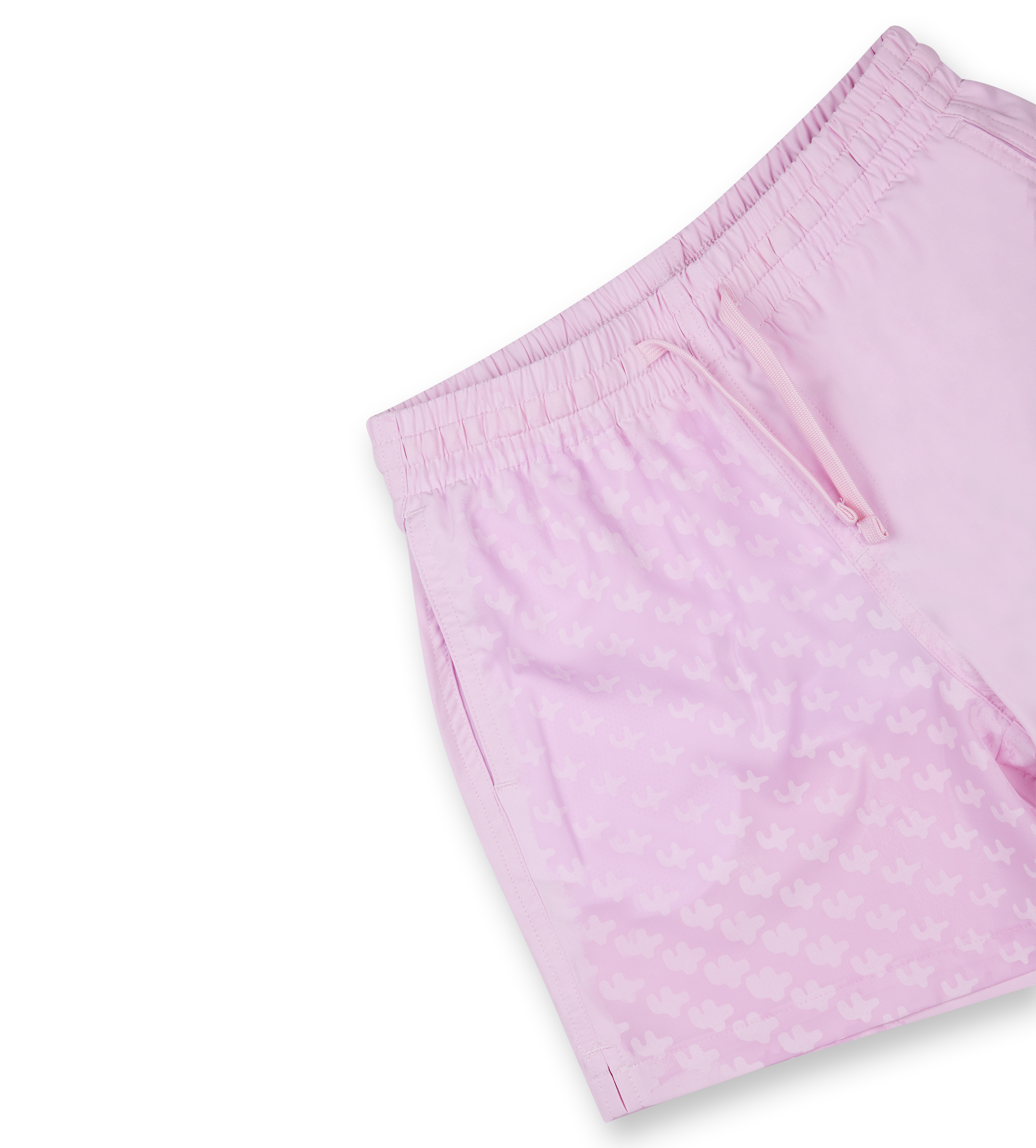 Logo 4AOP Swim Shorts Soft Pink / White