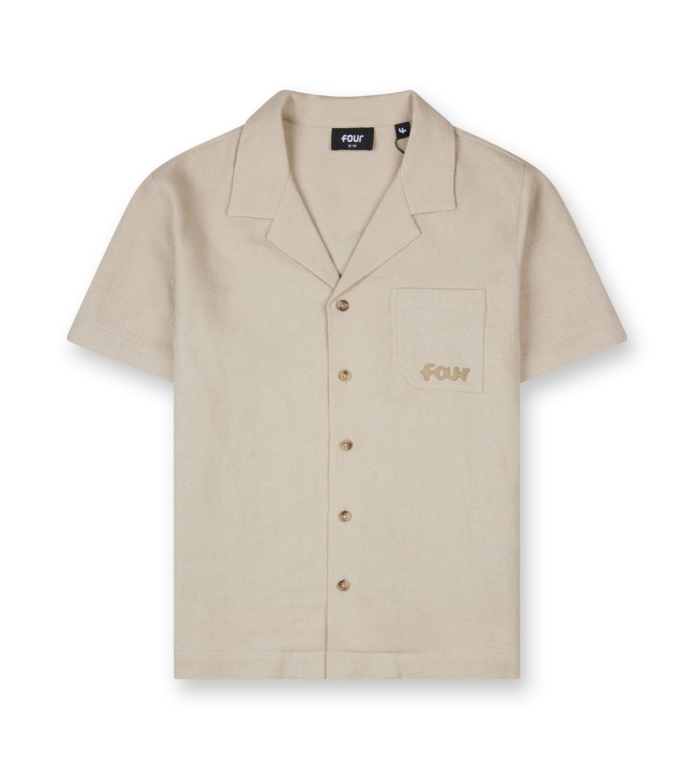 Logo Bowling Shirt Sand Beige