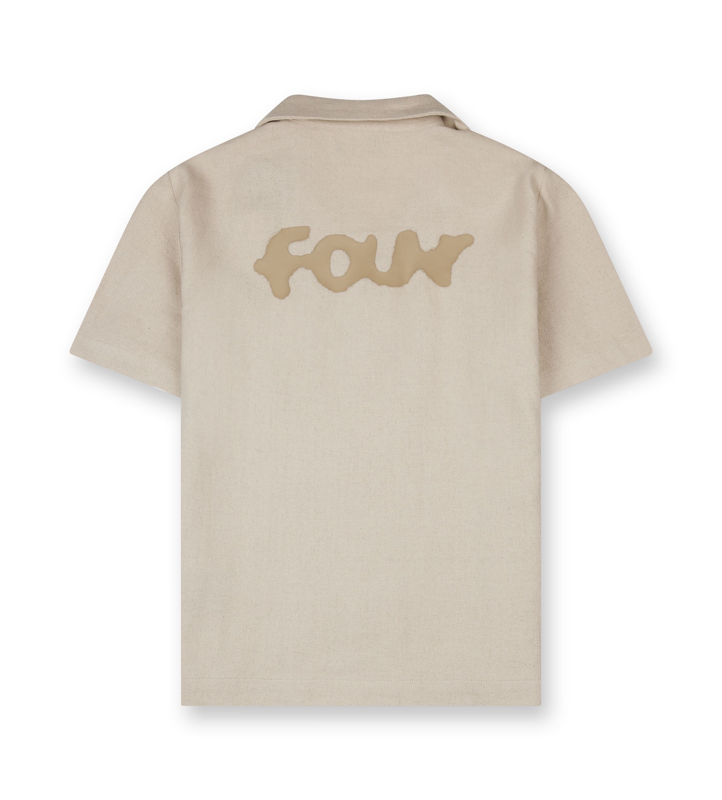 Logo Bowling Shirt Sand Beige