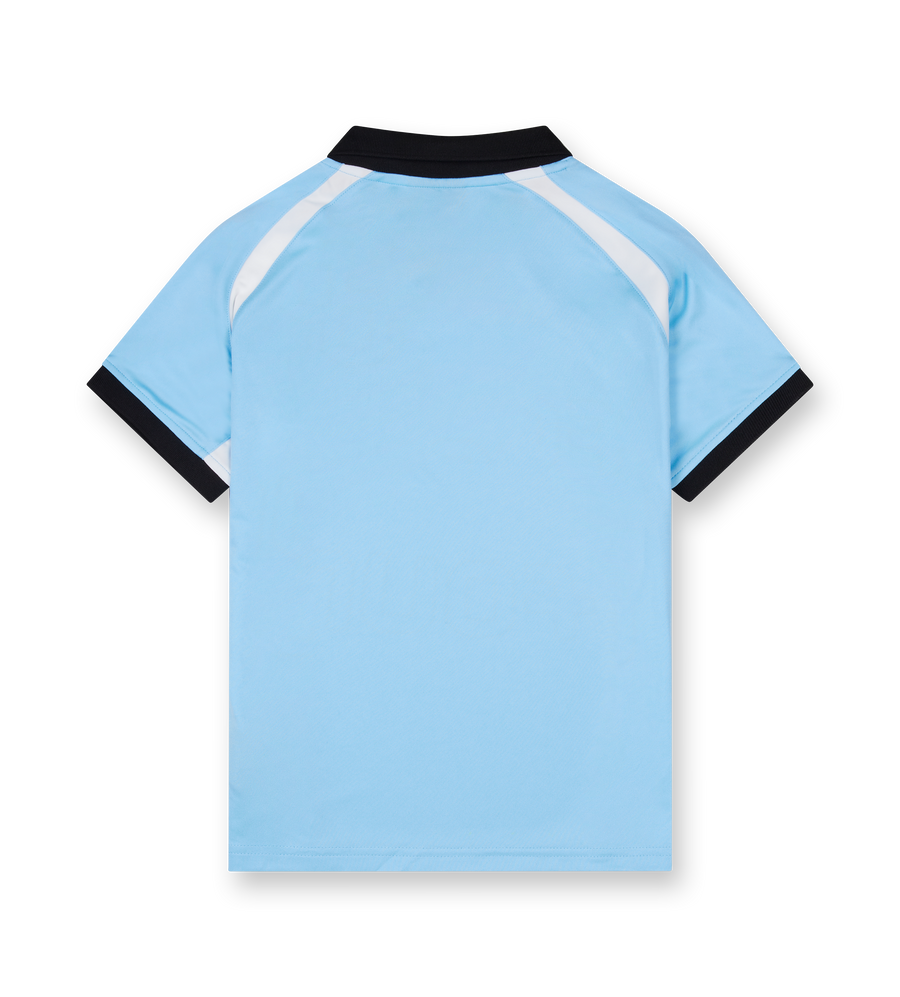 Kids Football T-shirt - C9 Logo – Sky Blue/ White