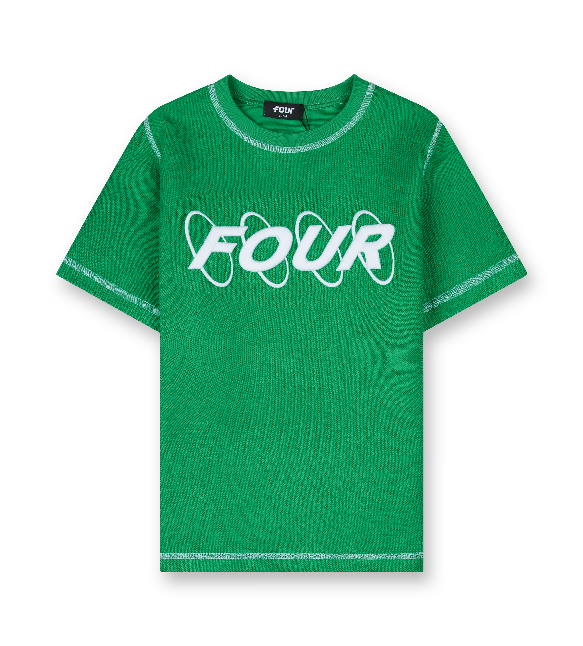 Circles T-shirt Inside Out Green Bee