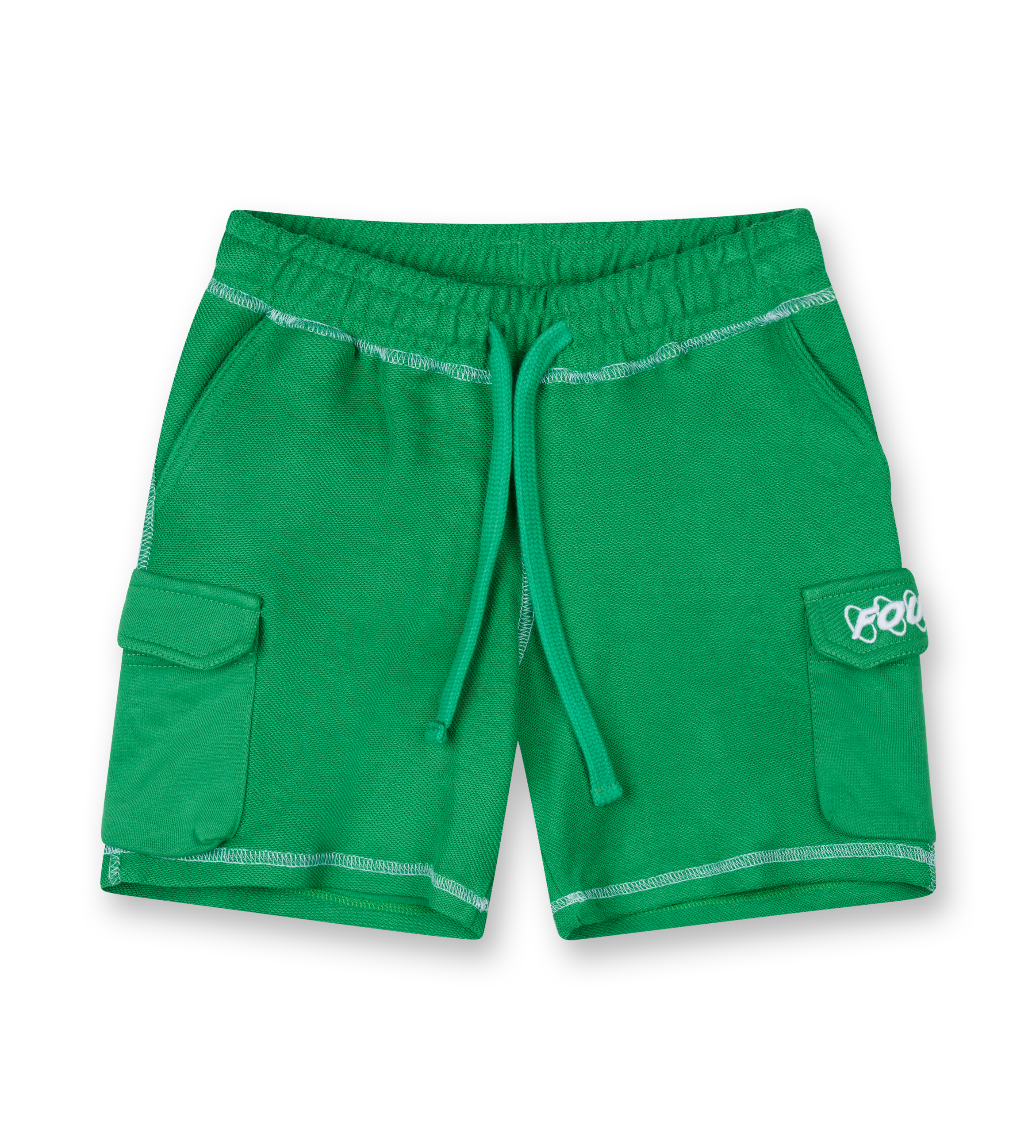 Circles Inside Out Cargo Shorts Green Bee