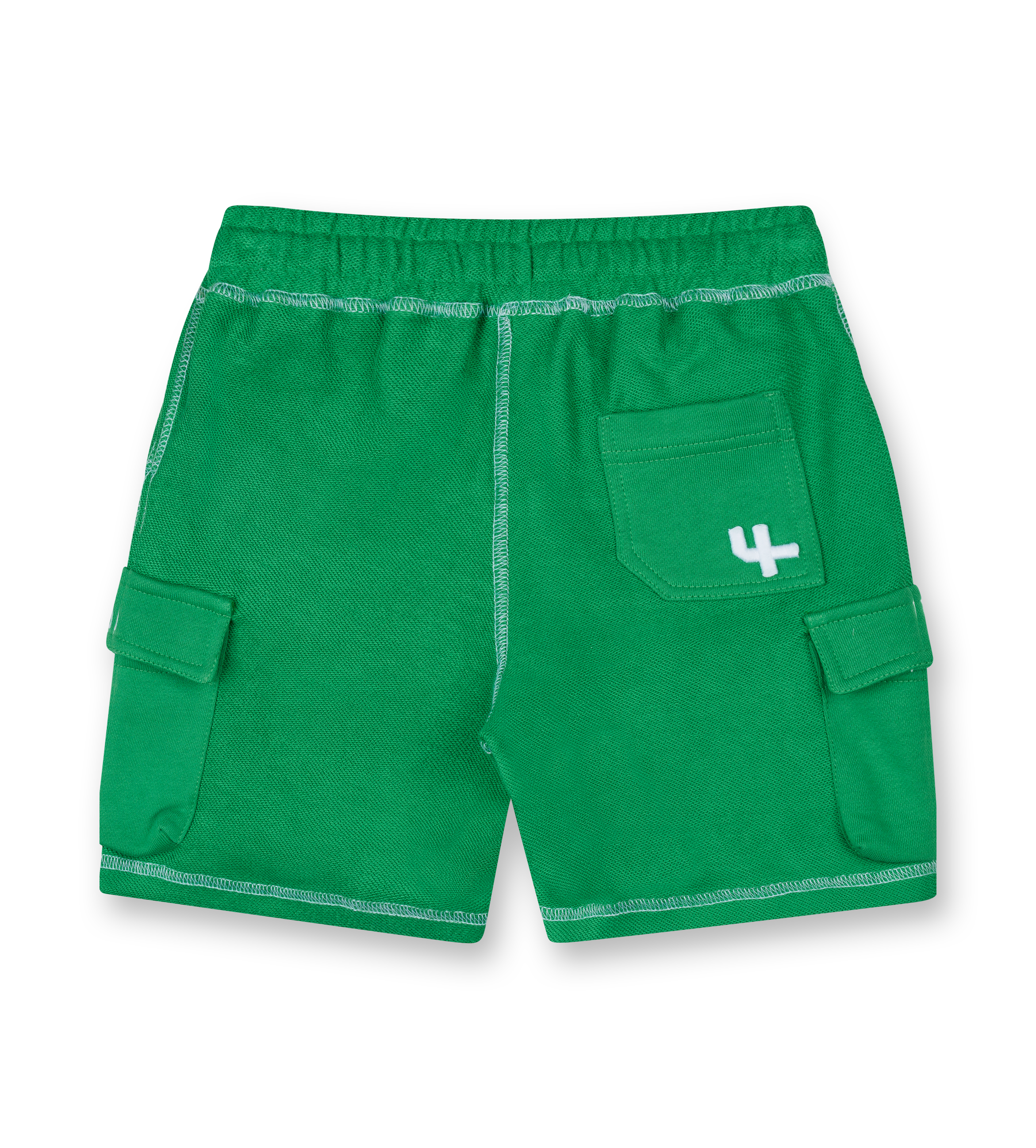 Circles Inside Out Cargo Shorts Green Bee