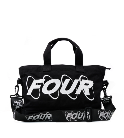 Circles Embroidery Shopper Wit