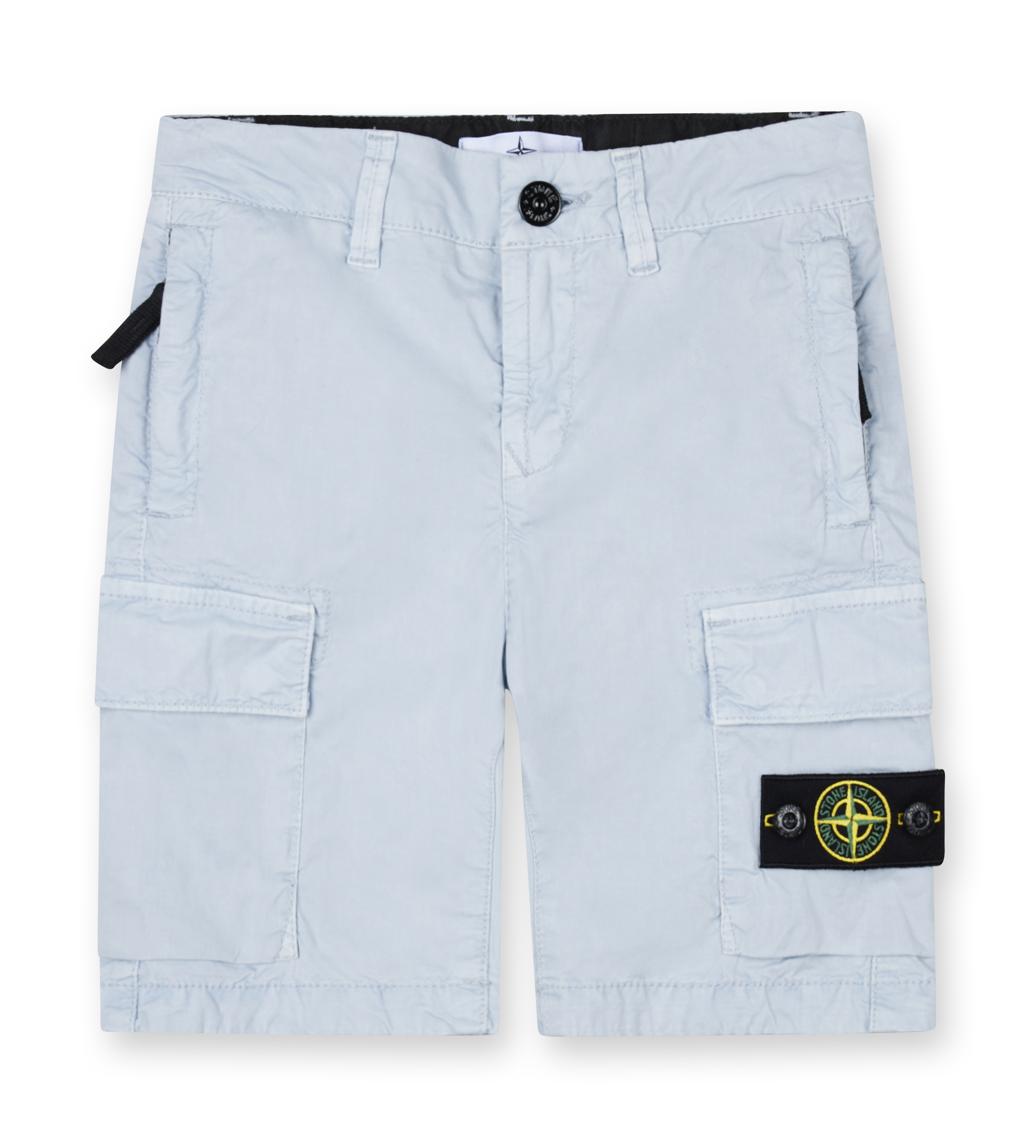 Regular fit cargo Bermuda shorts with zip pockets Blue Sky