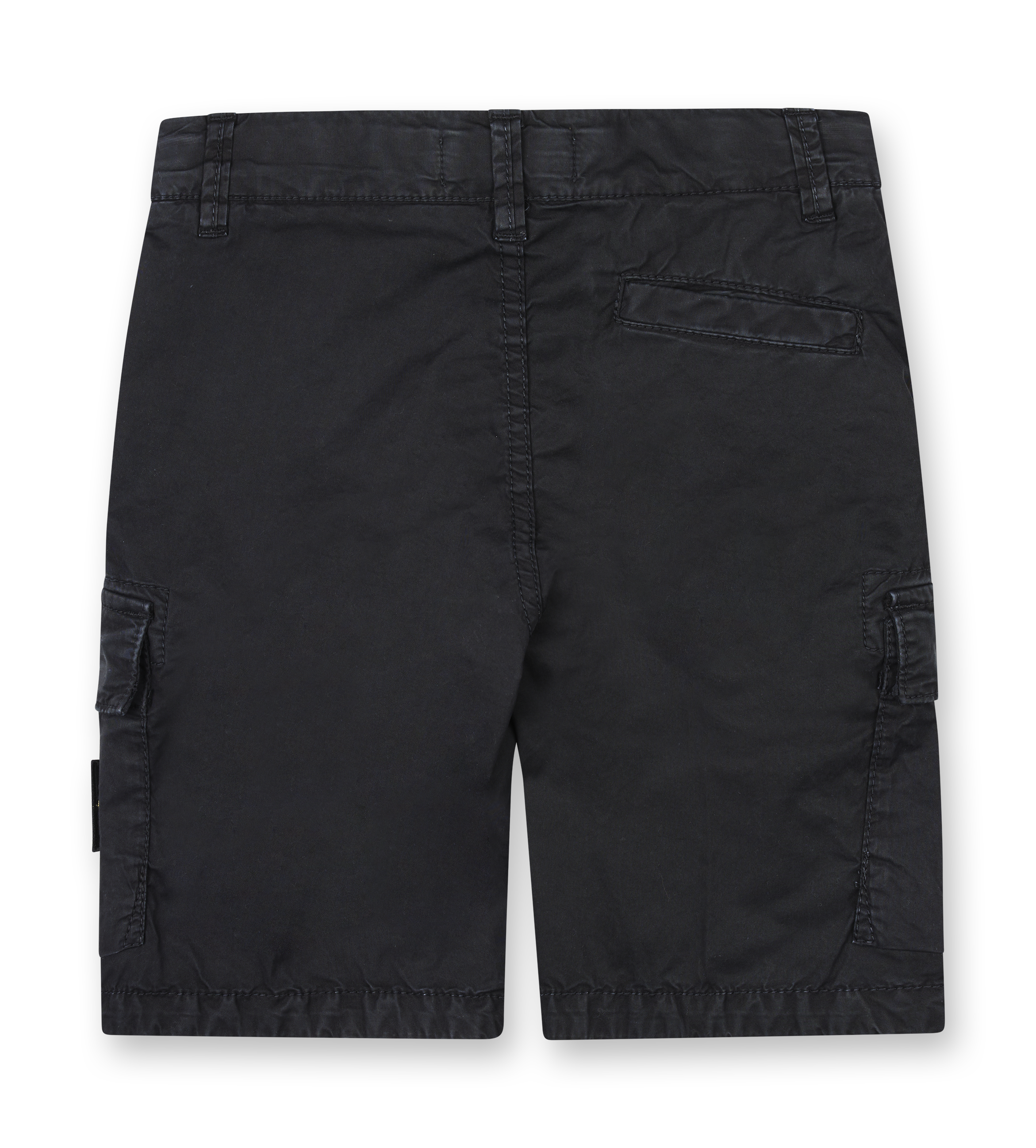 Regular fit cargo Bermuda shorts with zip pockets Black