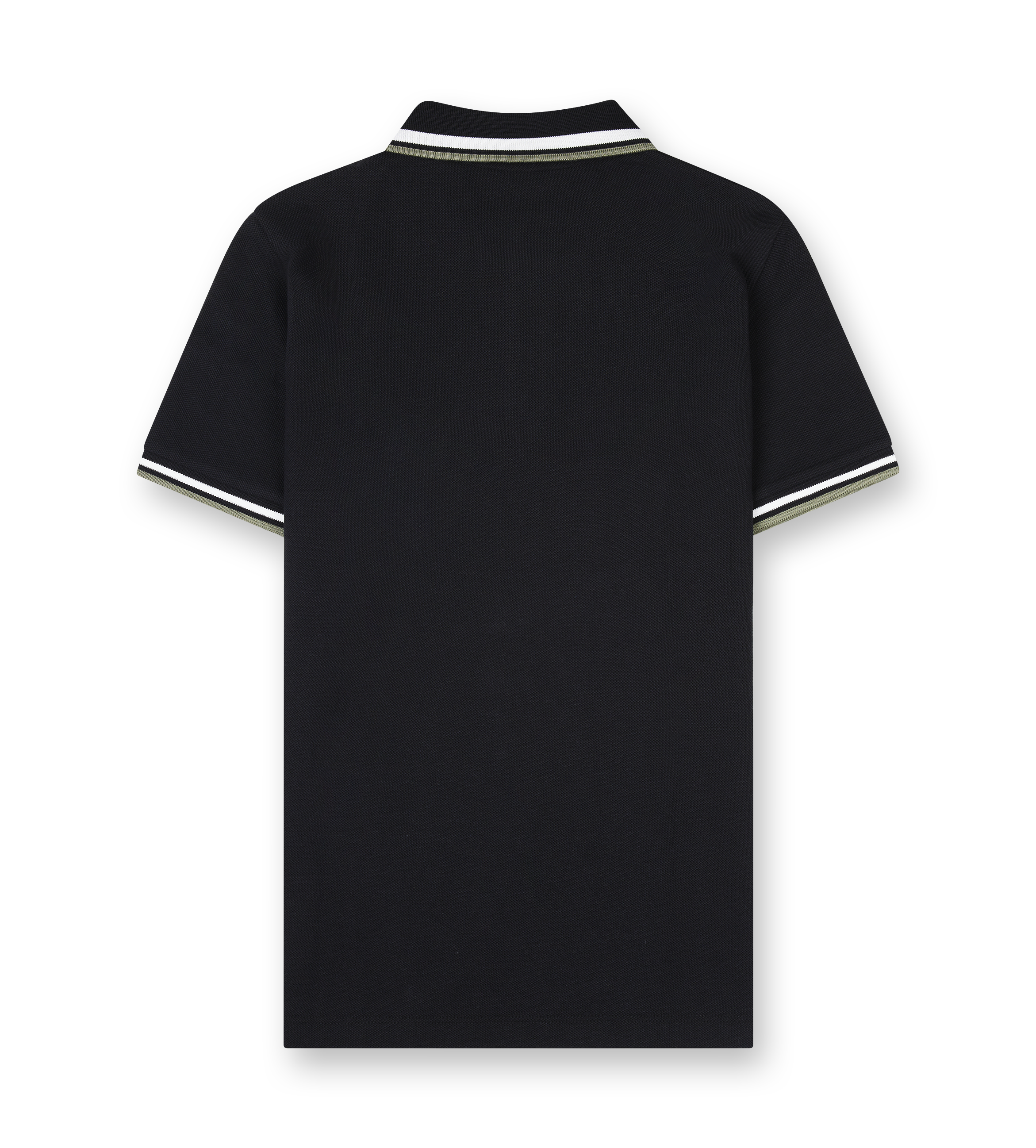 Logo Patch Cotton Piquet Polo Shirt - Black