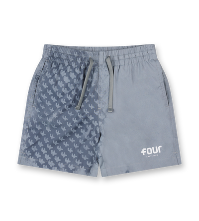 Logo 4AOP Swim Shorts Mockingbird Grey/ White