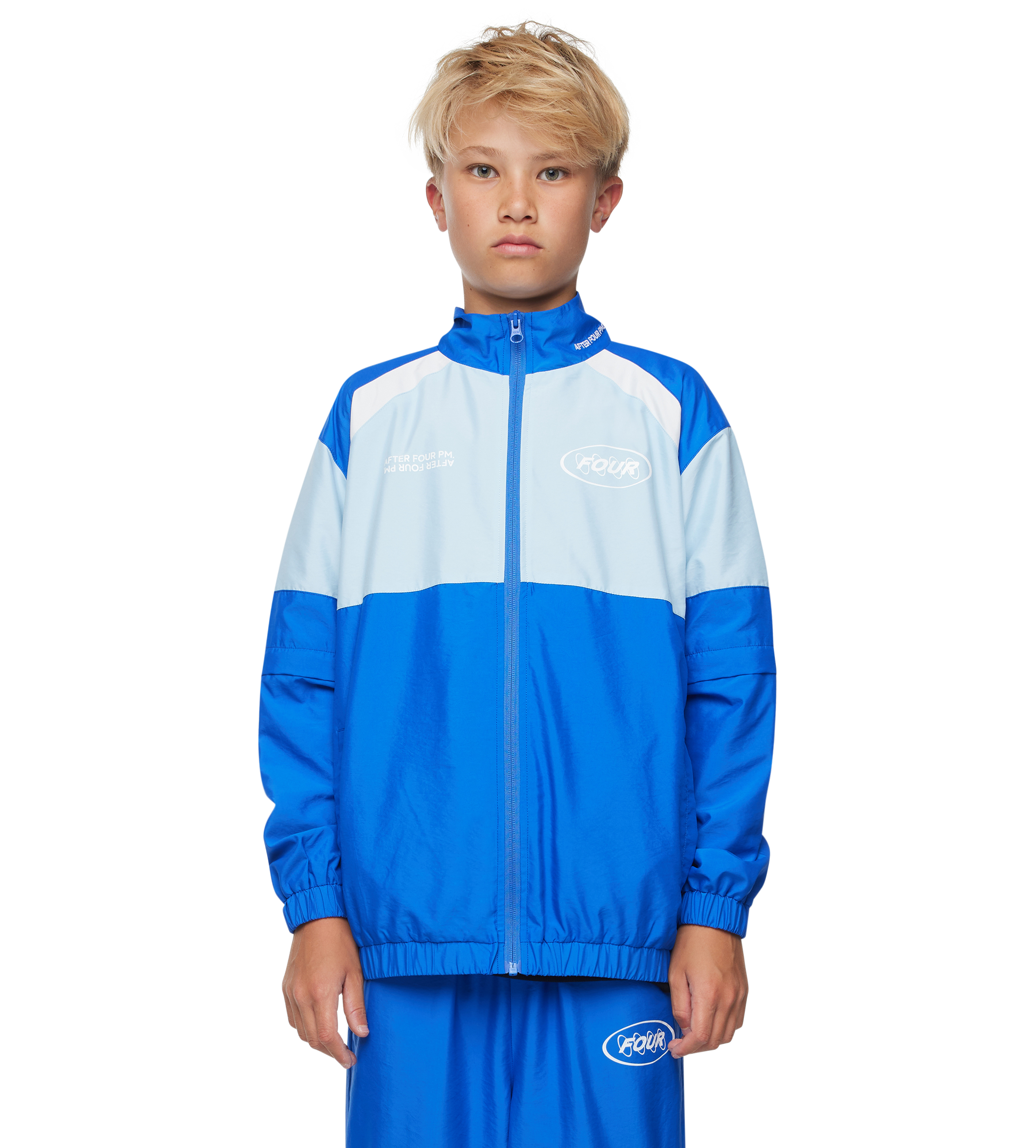 Contained Circles Zip Off Sleeve Jas Donkerblauw