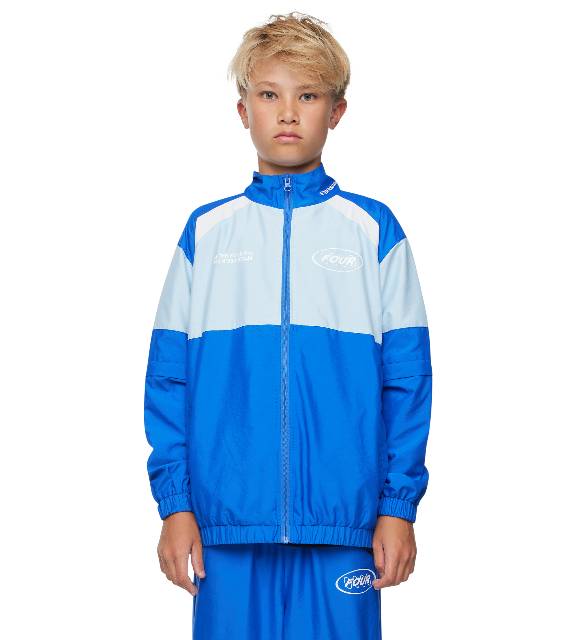 Contained Circles Zip Off Sleeve Jas Donkerblauw