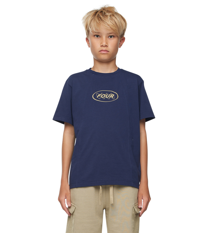Contained Circles T-shirt Dark Blue