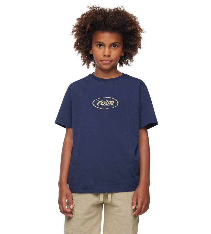 Contained Circles T-shirt Dark Blue
