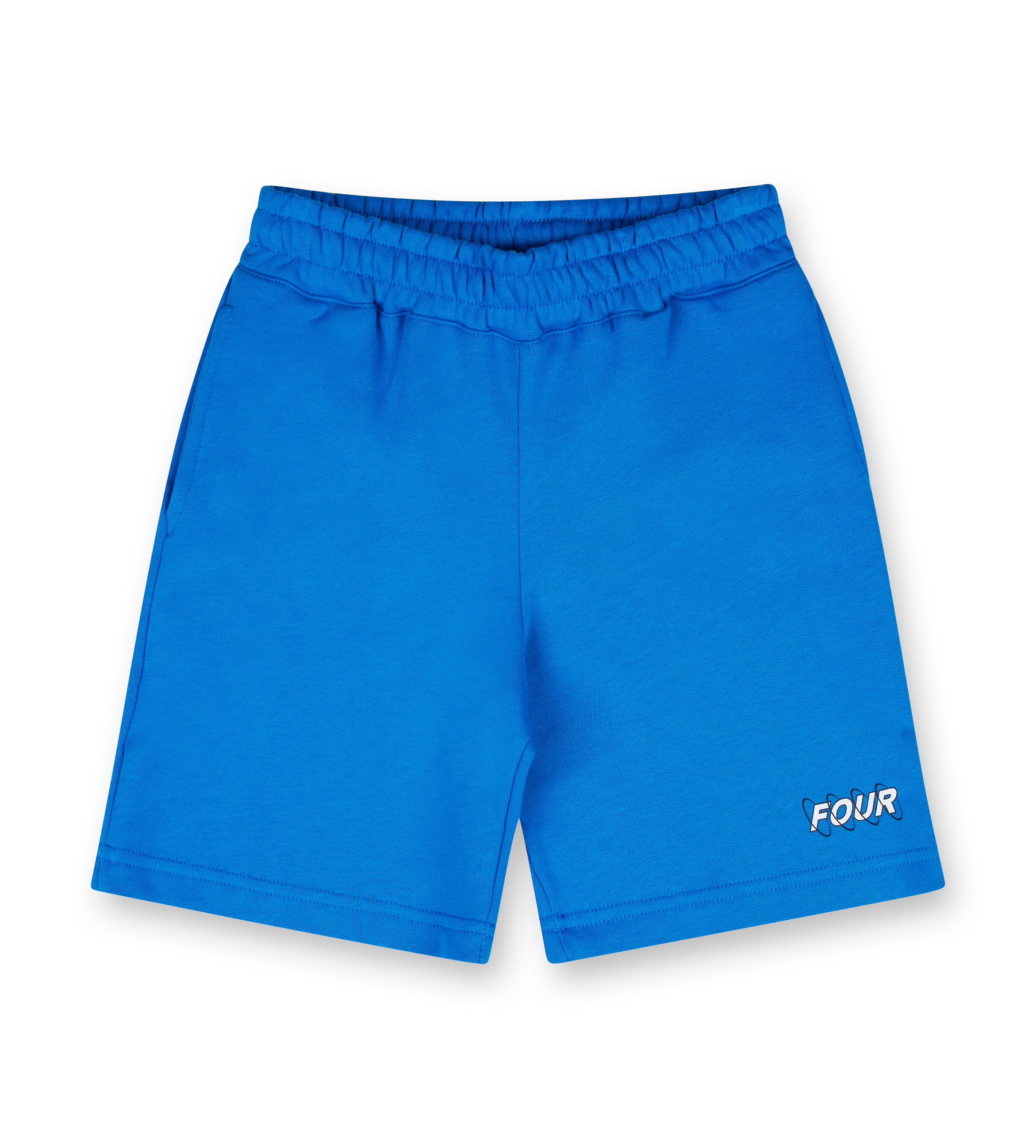 Circles Shorts Princess Blue/ White