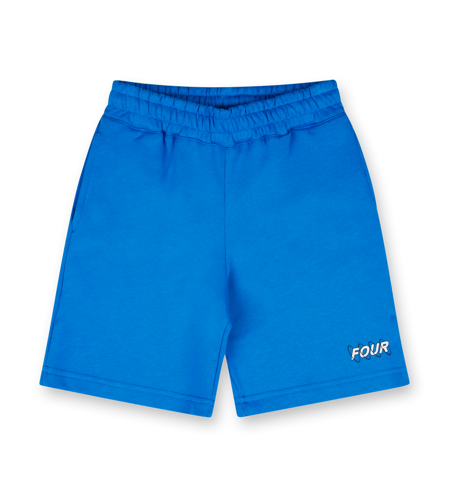 Circles Shorts Princess Blue/ White