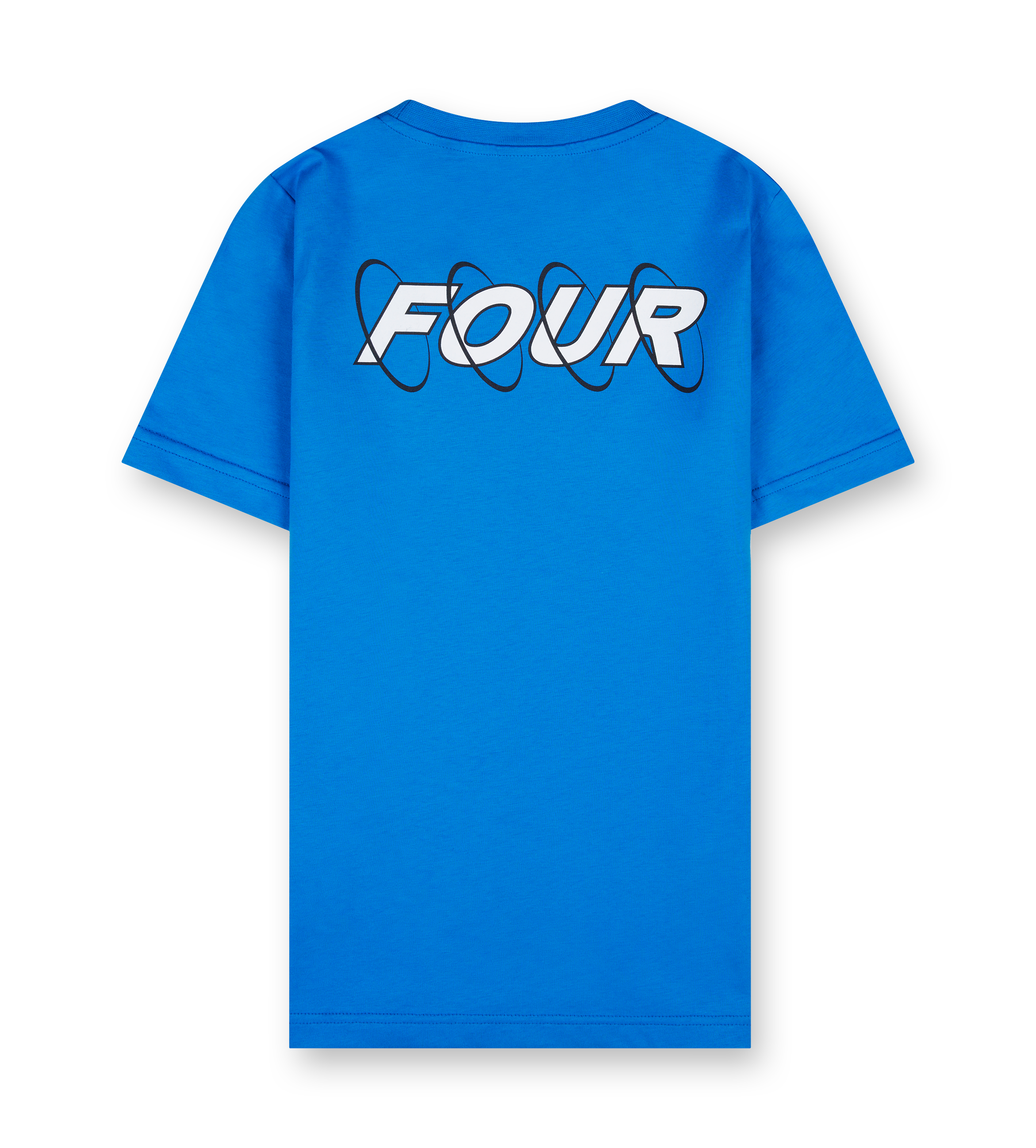 Circles T-shirt Princess Blue/ White