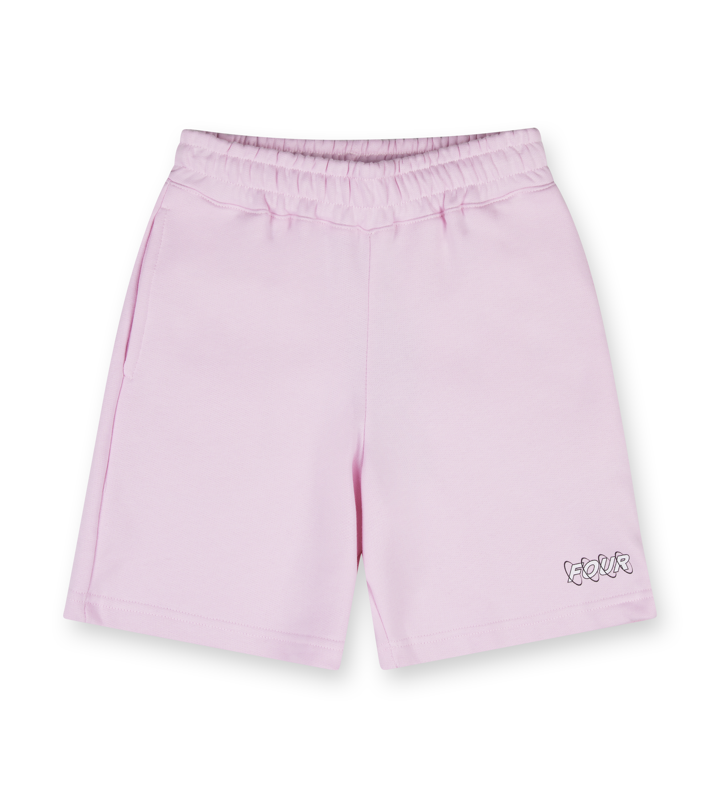 Circles Shorts Soft Pink/ White