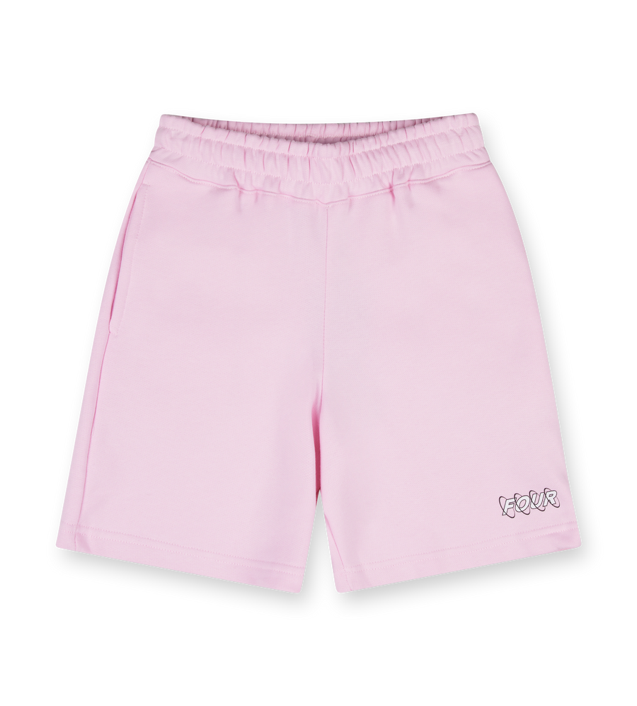 Circles Shorts Soft Pink/ White