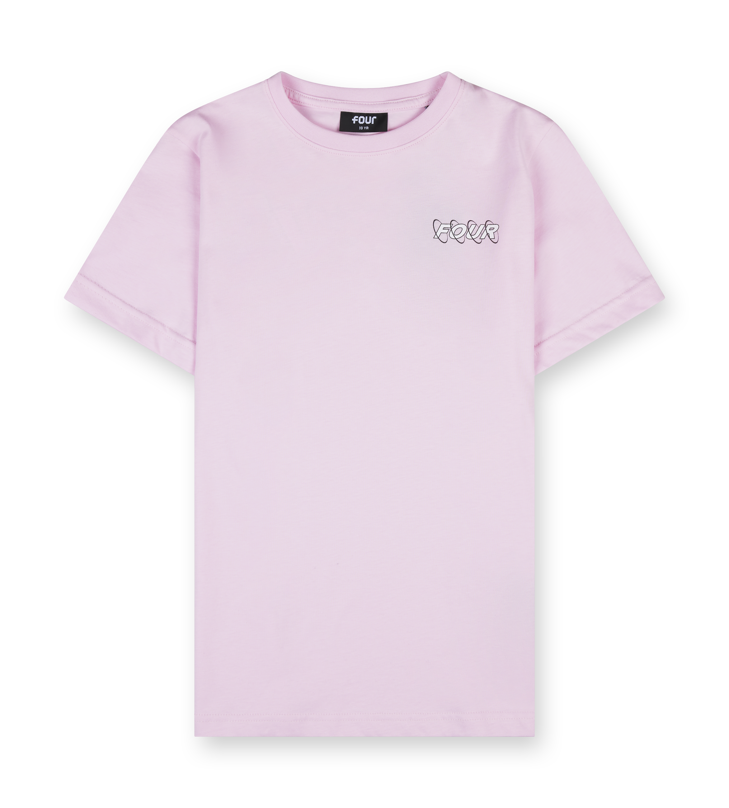 Circles T-shirt Soft Pink/ White