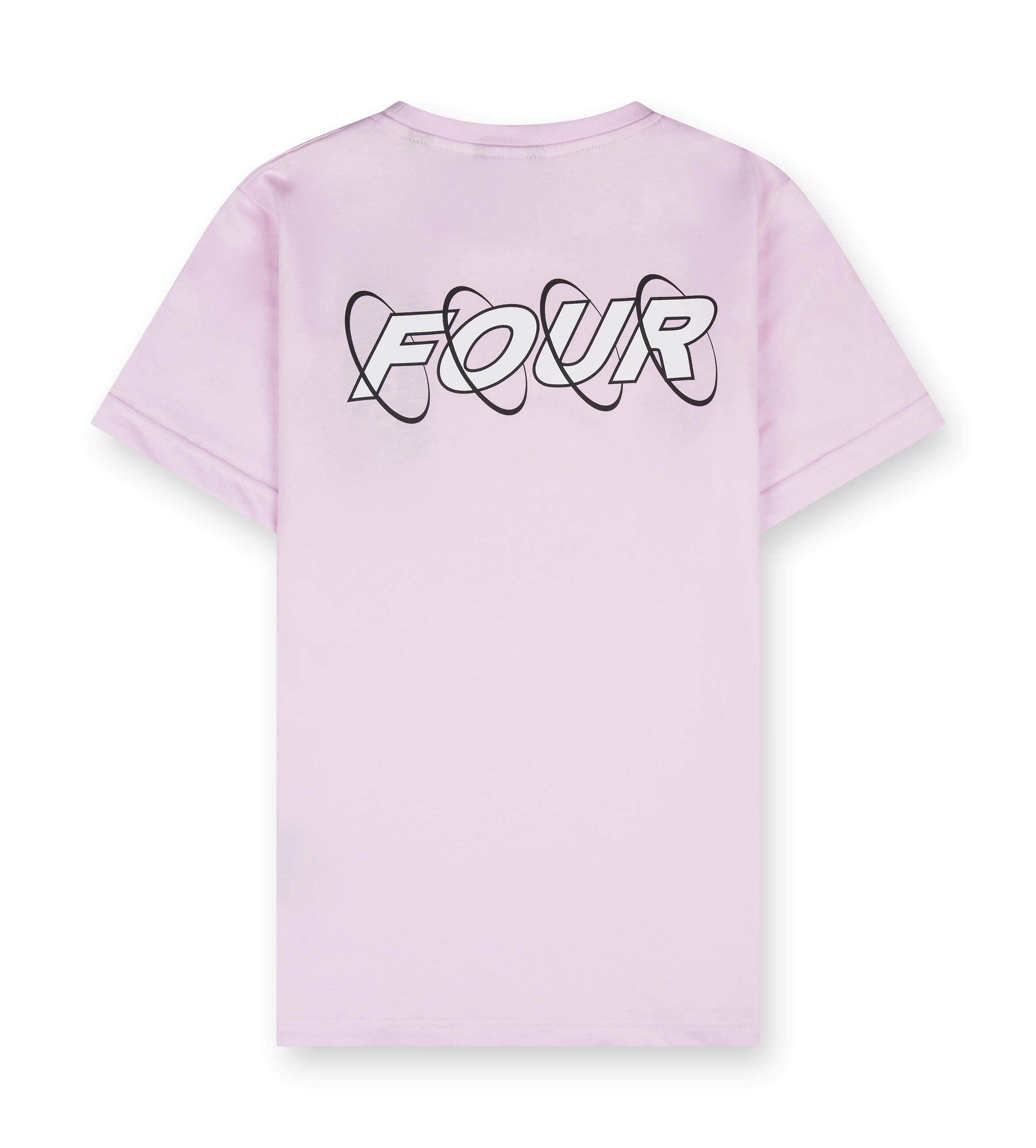 Circles T-shirt Soft Pink/ White