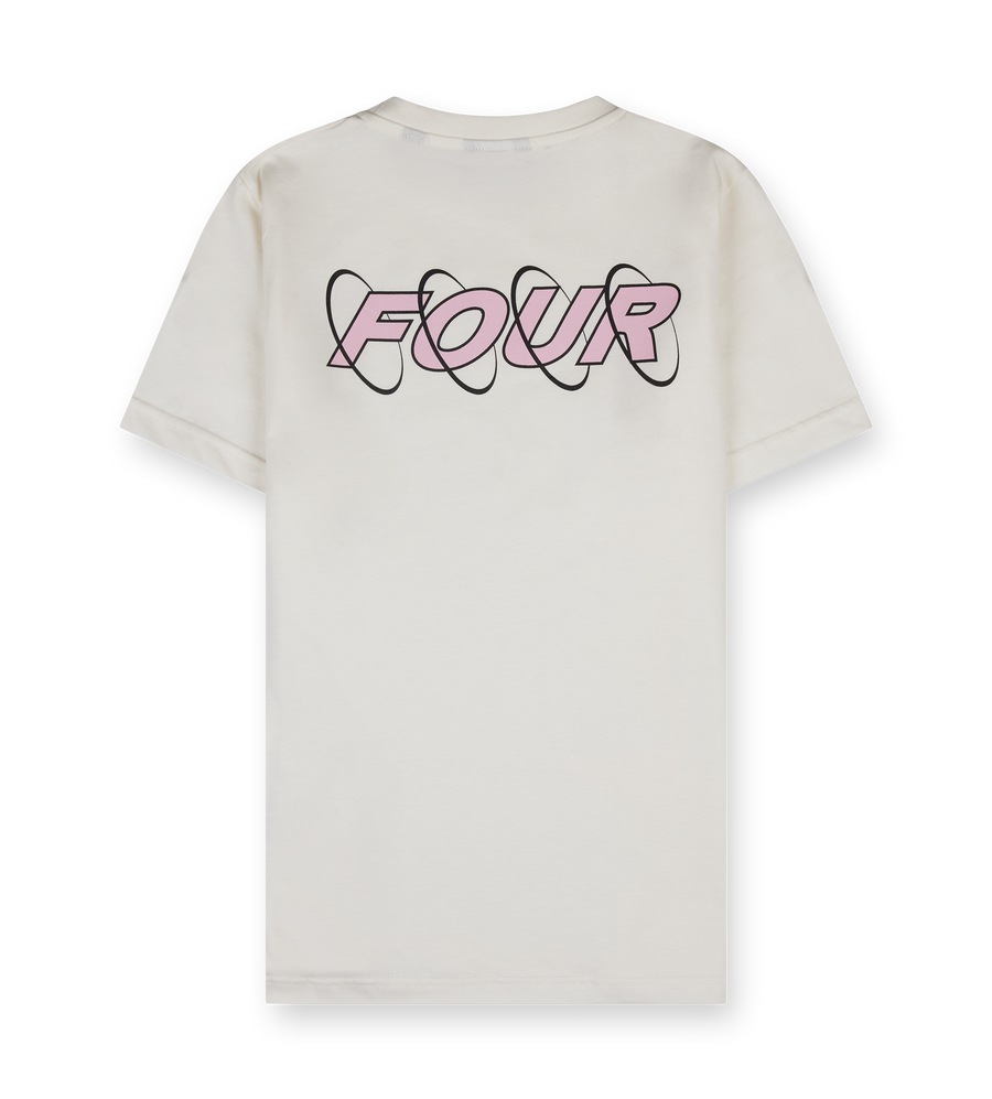 Circles T-shirt Cannoli Cream/ Soft Pink