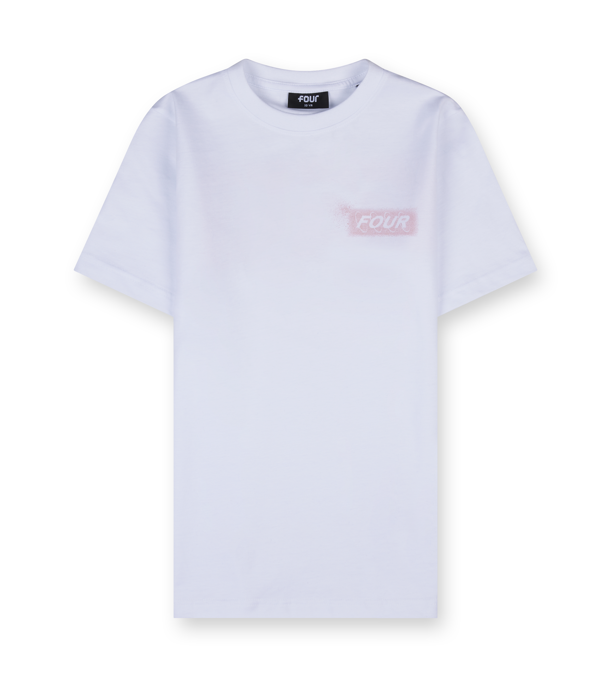 Splatter Circles T-shirt White/ Soft Pink