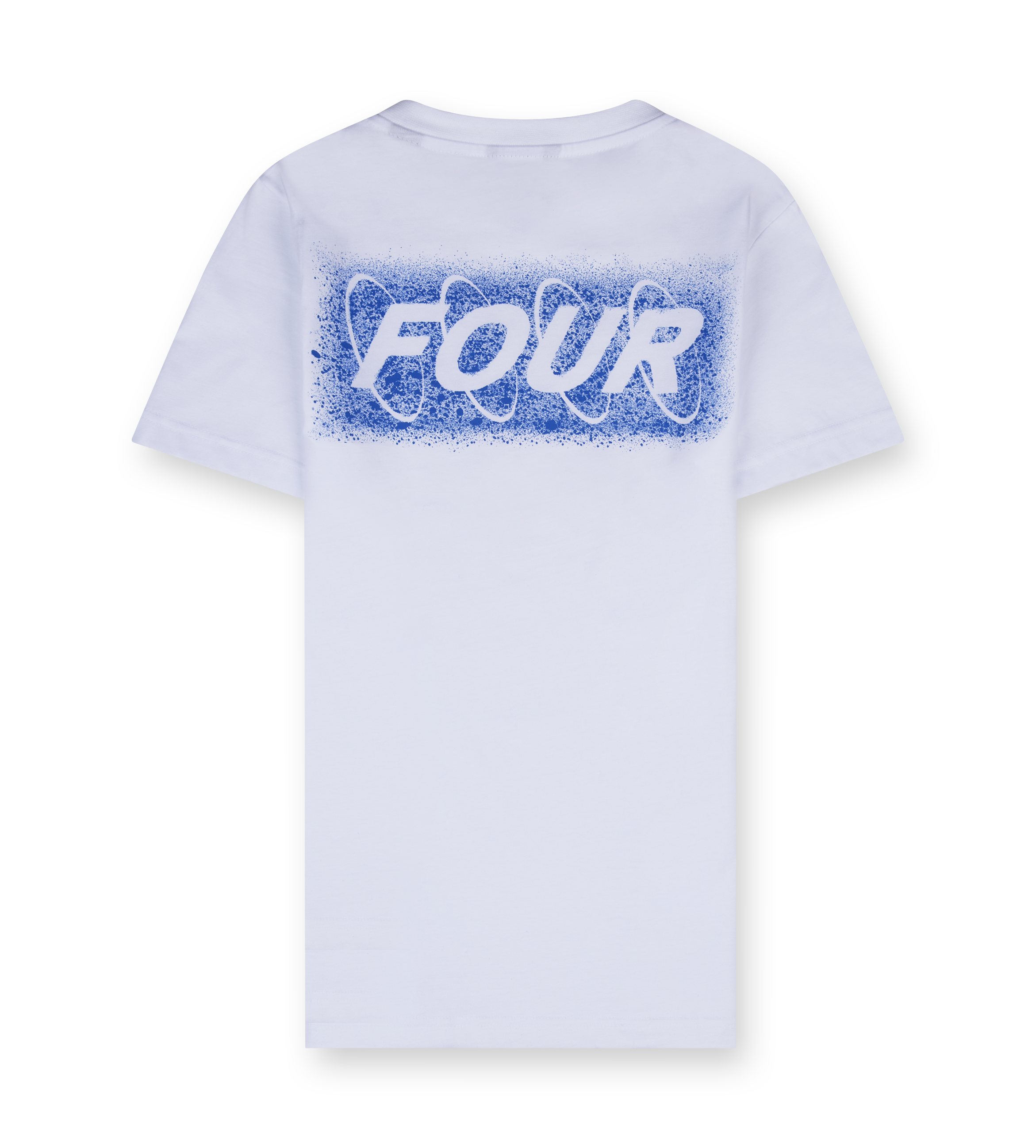 Splatter Circles T-shirt White/ Princess Blue