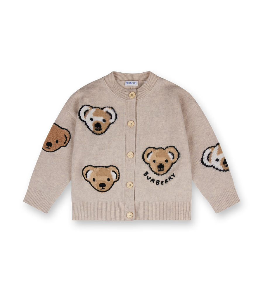 Burberry Thomas Bear Wool Cardigan (Kids)