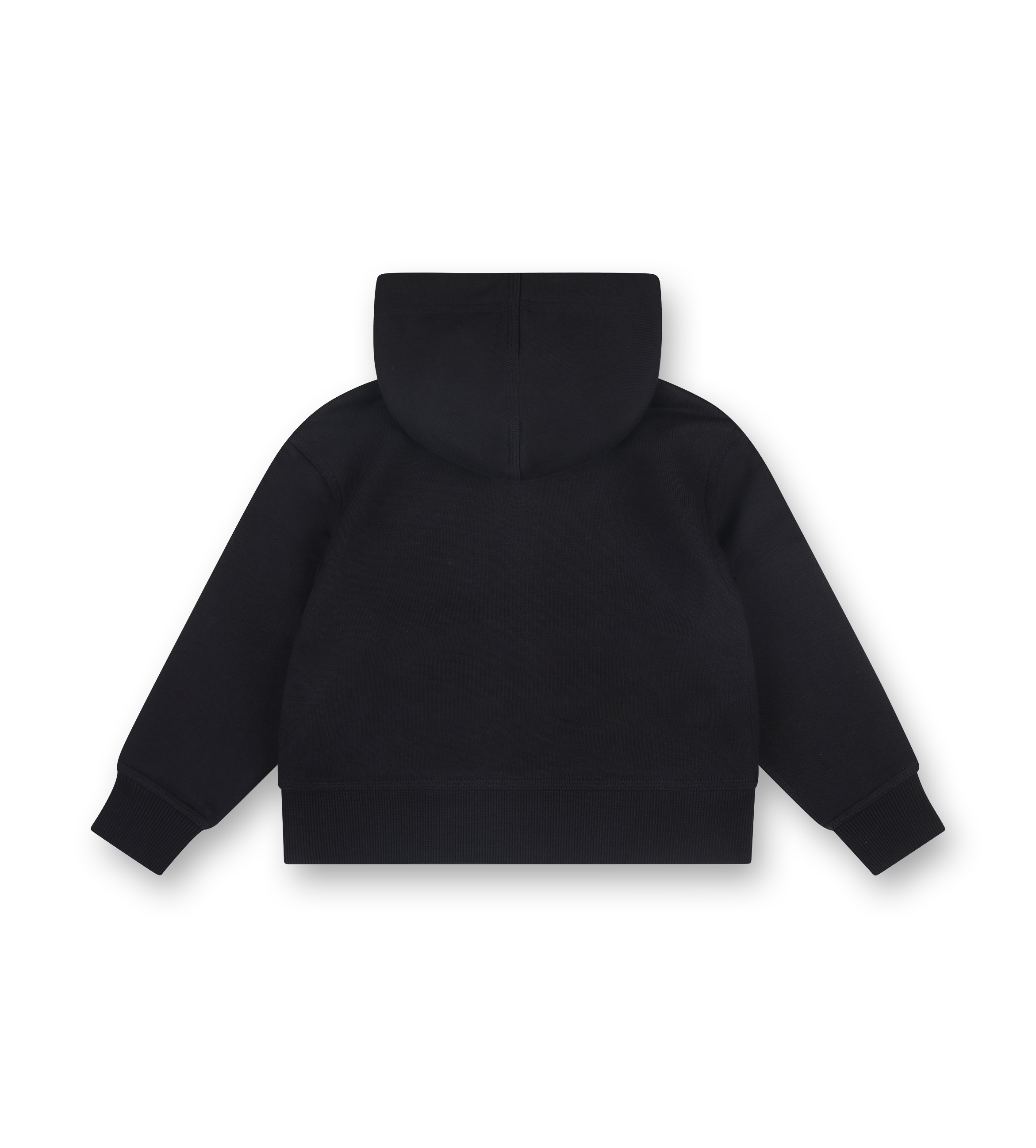 Burberry Clyde Check Tape EKD Jersey Cotton Zip-Up Hoodie in Black (Baby)