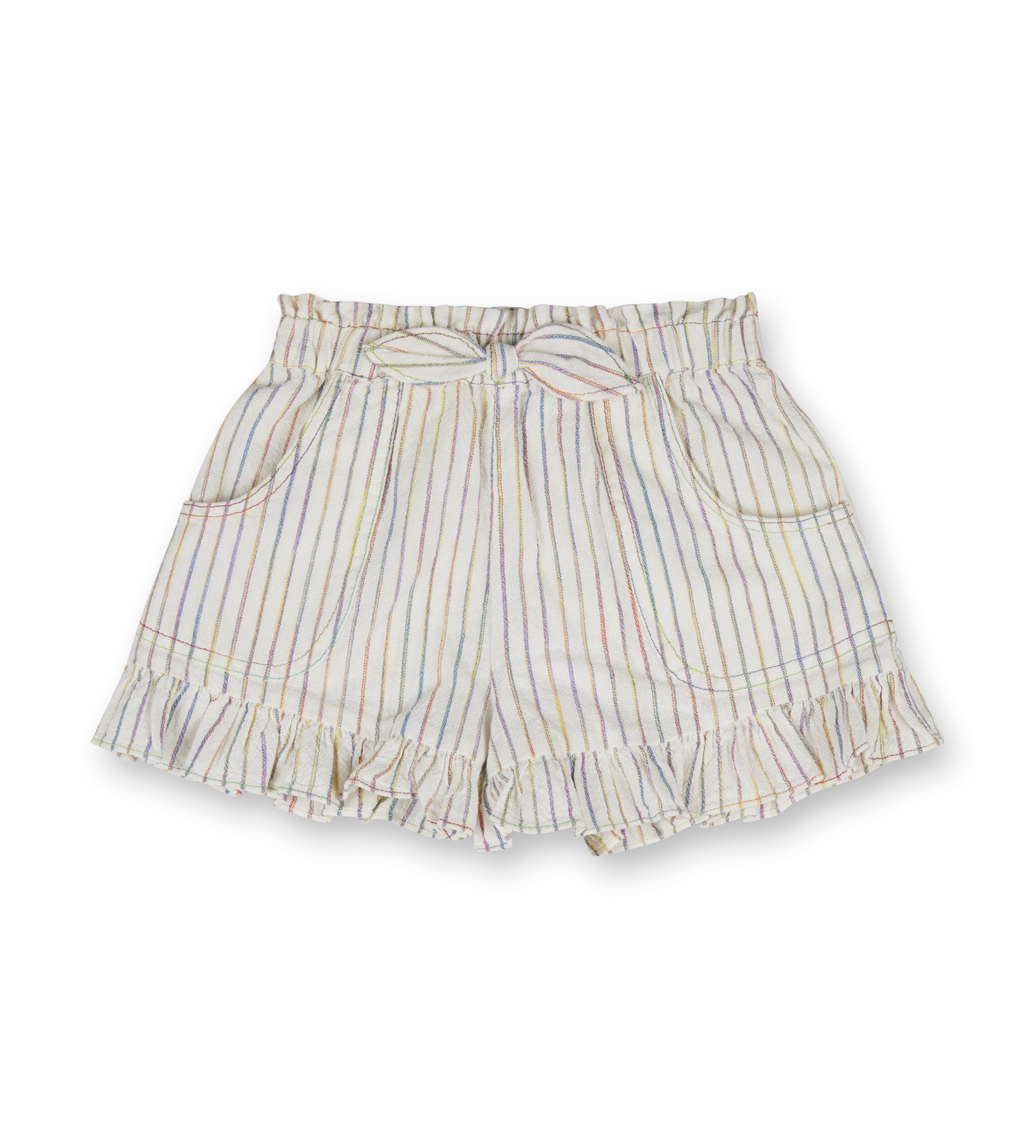 Zimmerman Rhiannon Denim Shorts Rainbow Stripe