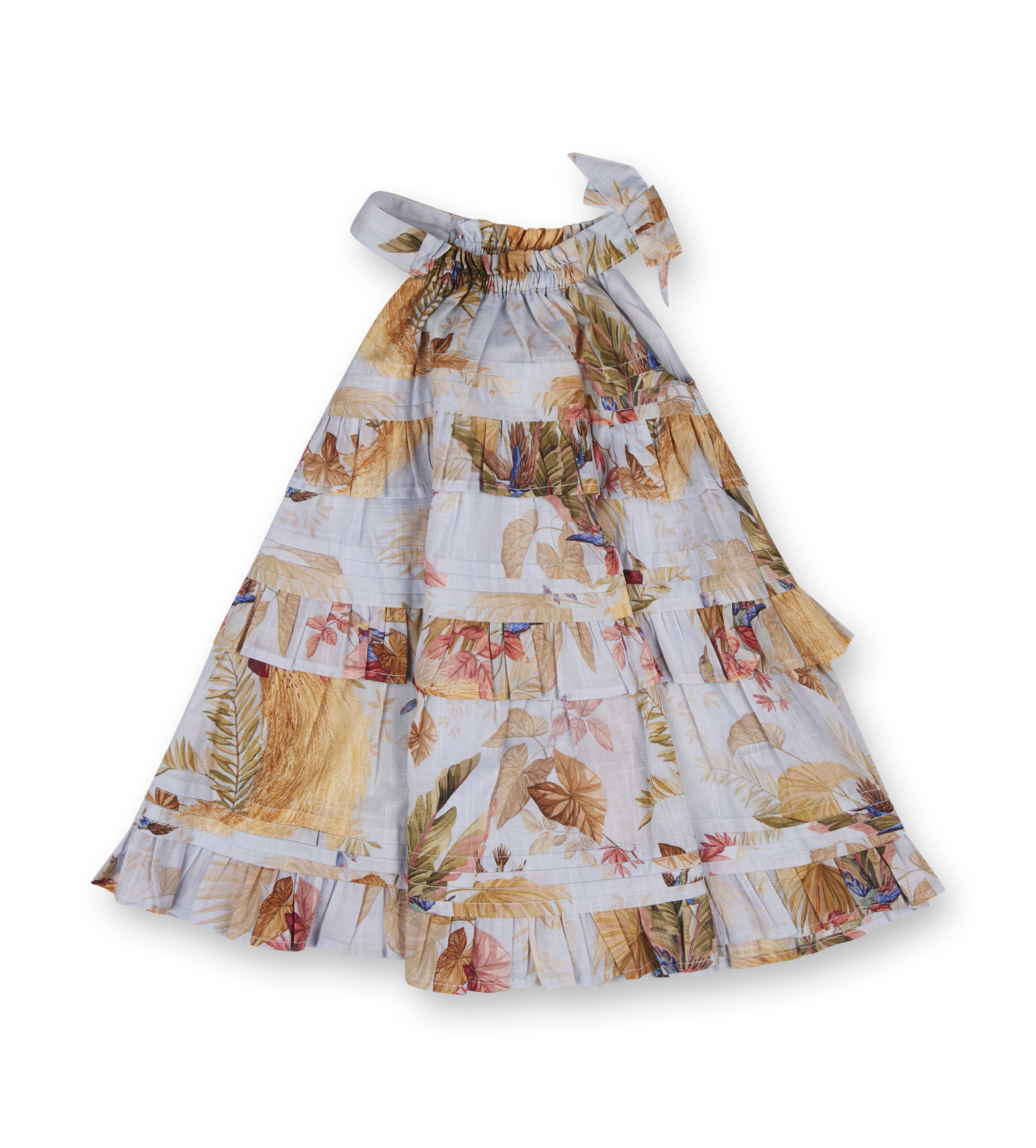 Zimmerman Rhiannon Kids Swing Dress Aqua Palm Floral