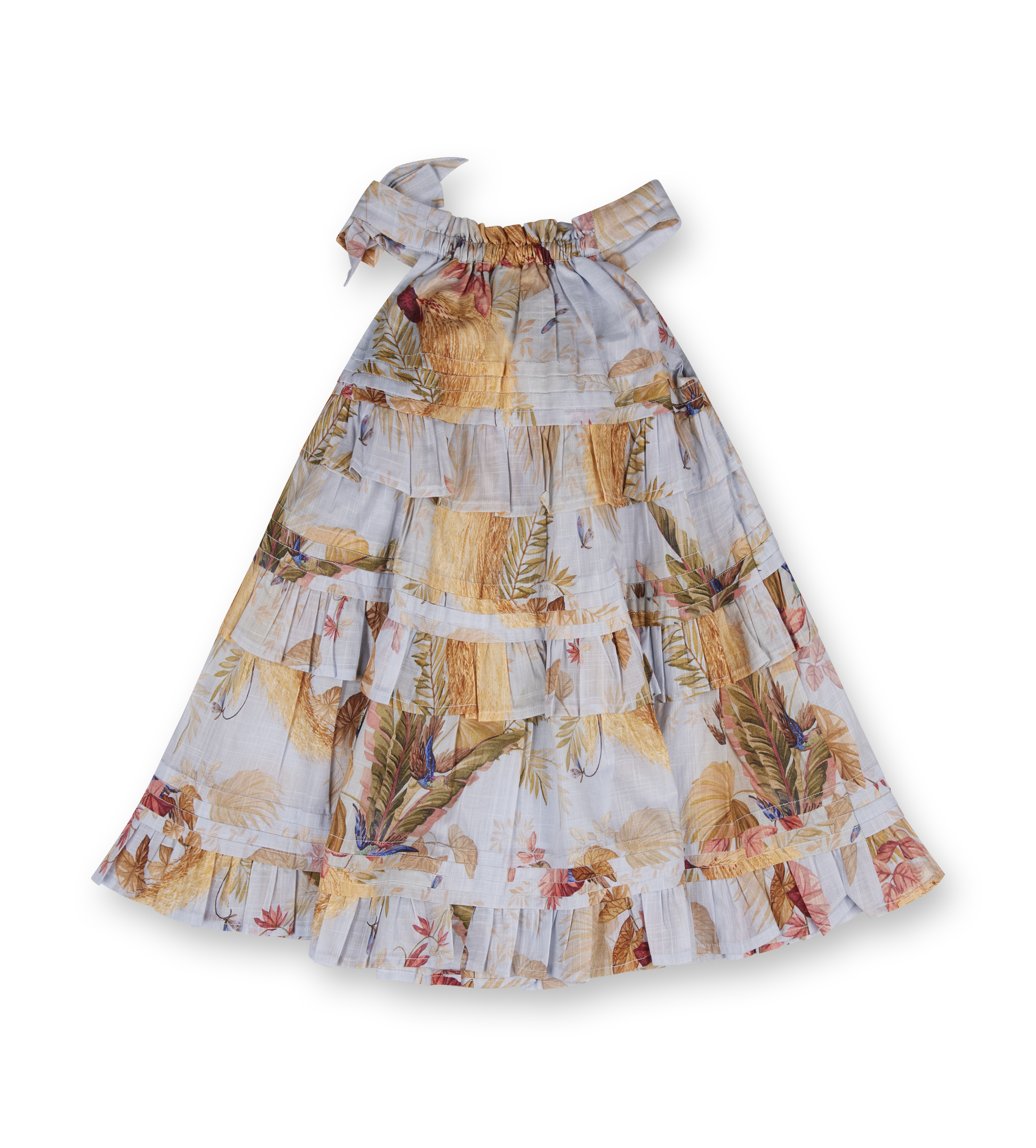 Zimmerman Rhiannon Kids Swing Dress Aqua Palm Floral