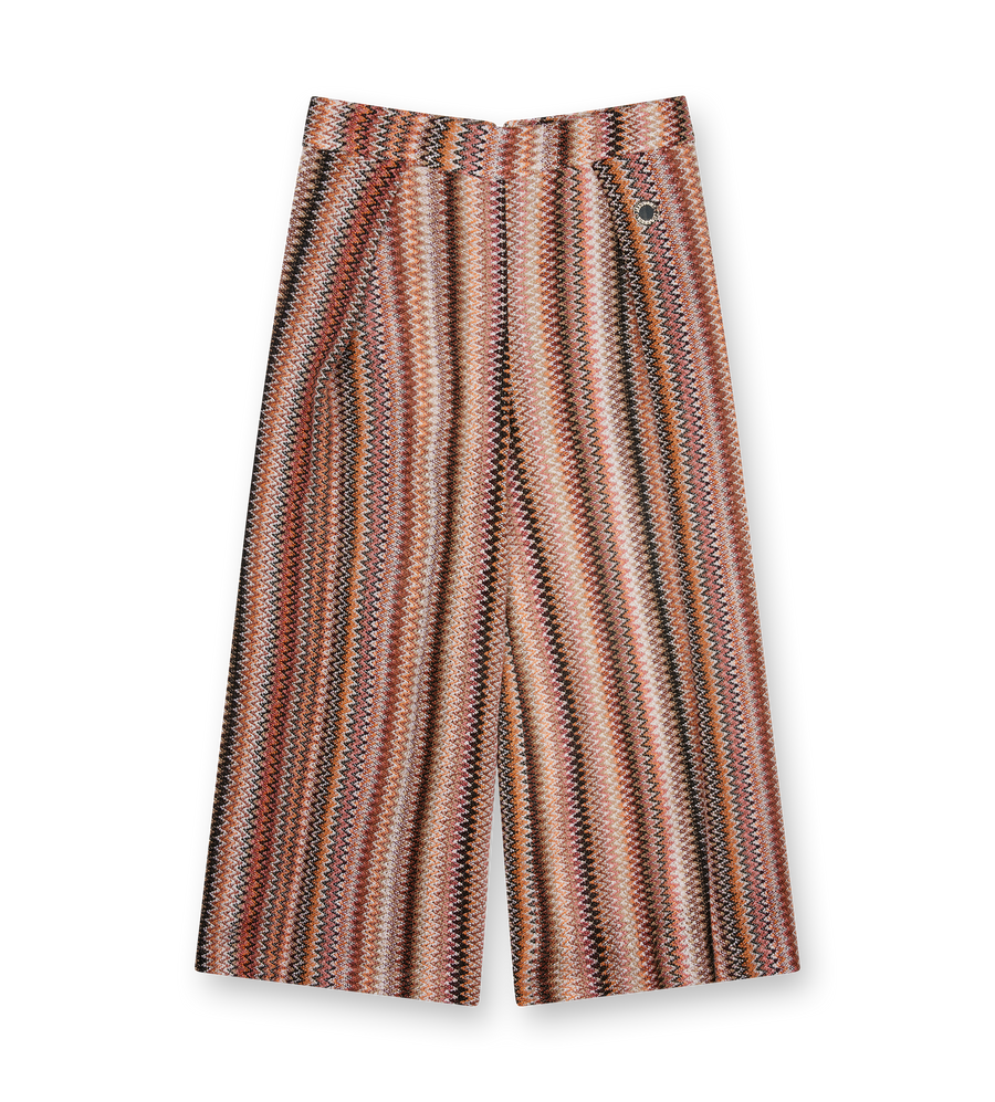 Missoni Striped Zig Zag Print Pants Beige Multicolor (Kids)