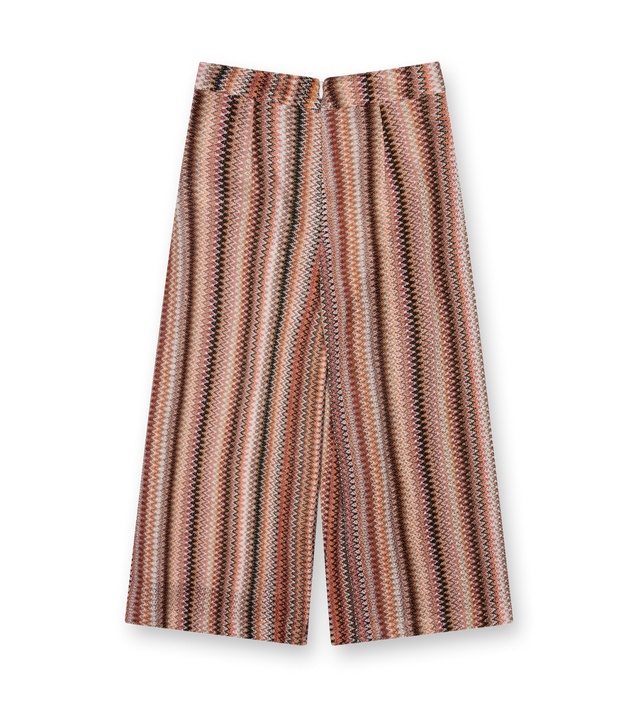 Missoni Striped Zig Zag Print Pants Beige Multicolor (Kids)