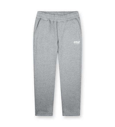 Logo Straight Leg Grijs Melange