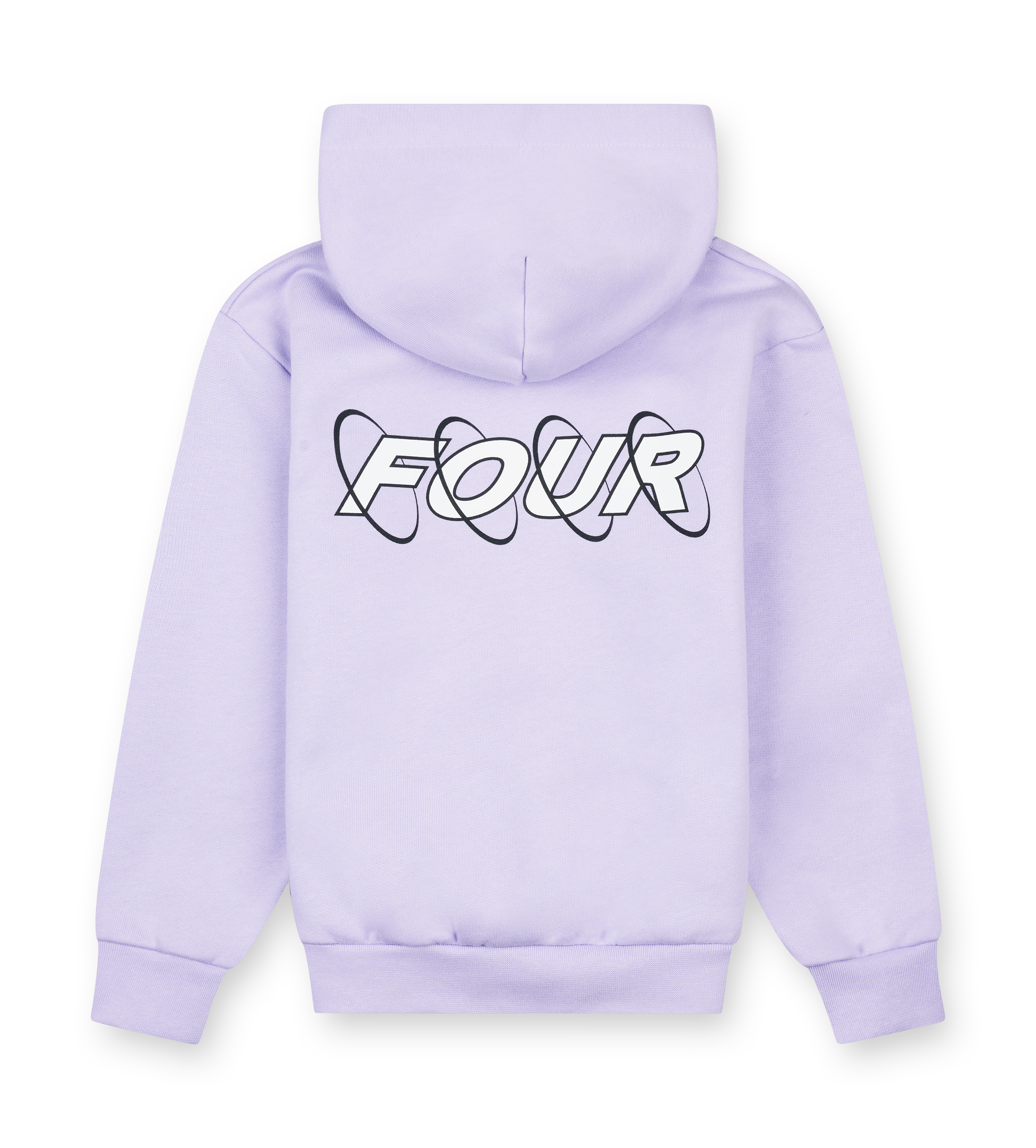 Circles Hoodie Pastel Lilac/ White