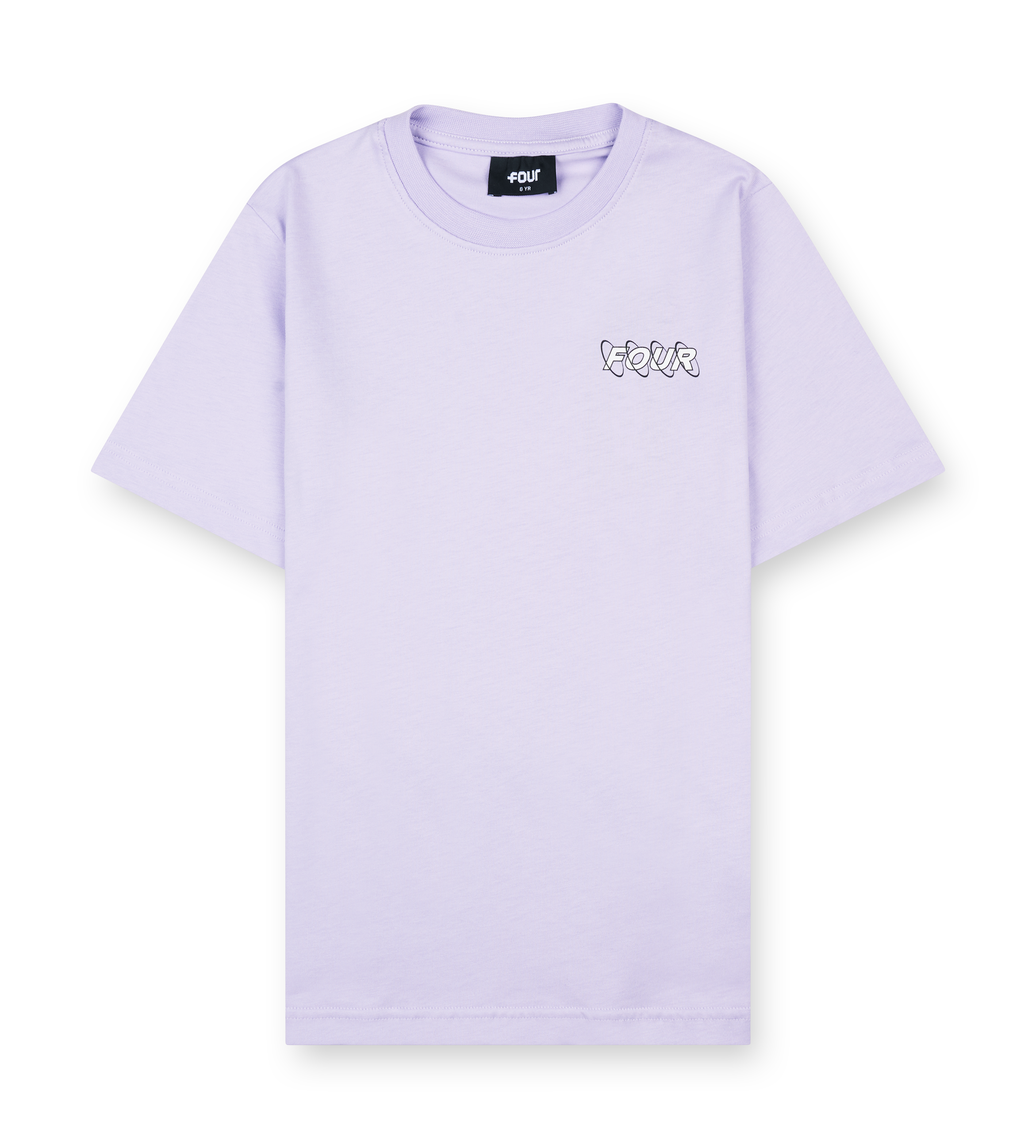 Circles T-shirt Pastel Lilac/ White