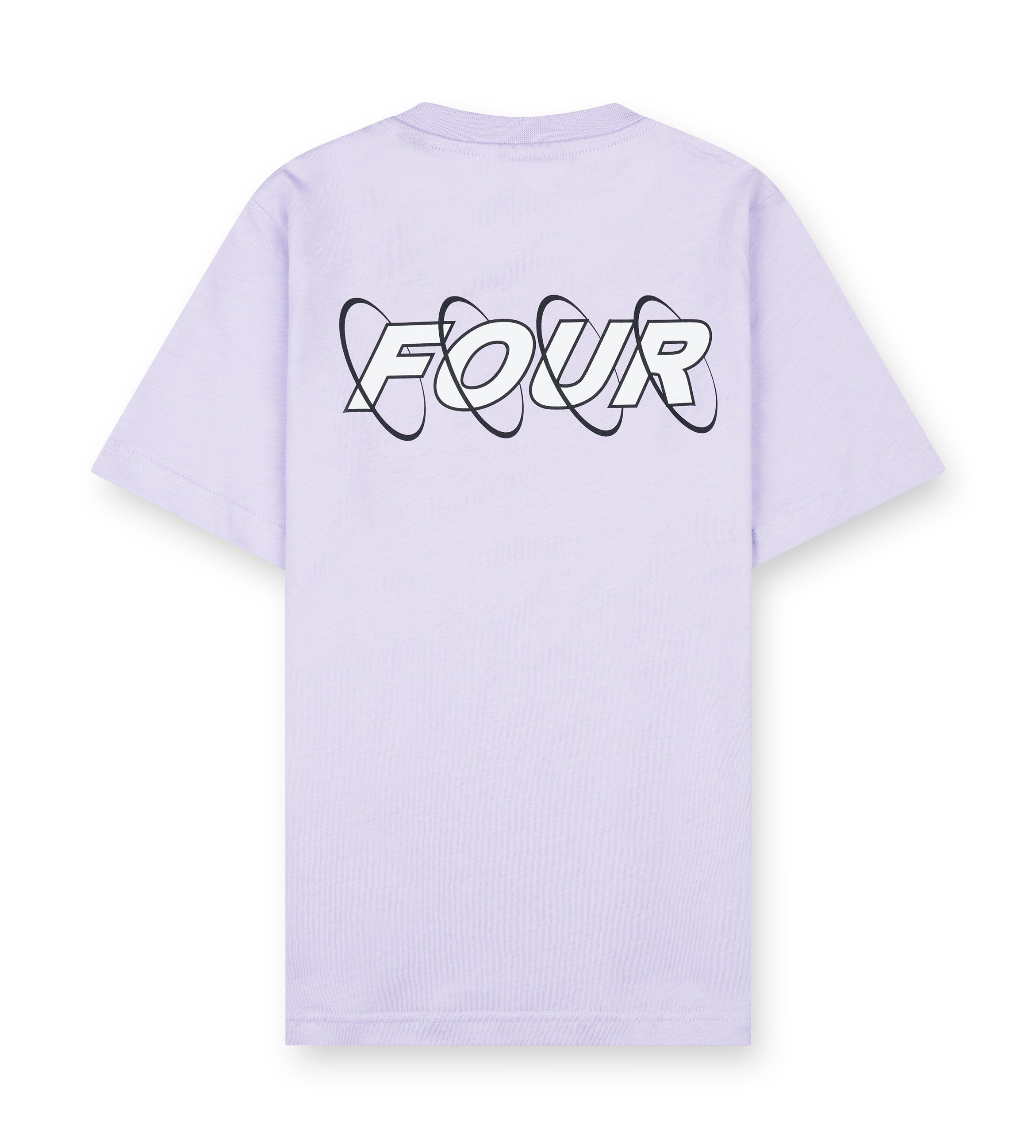 Circles T-shirt Pastel Lilac/ White