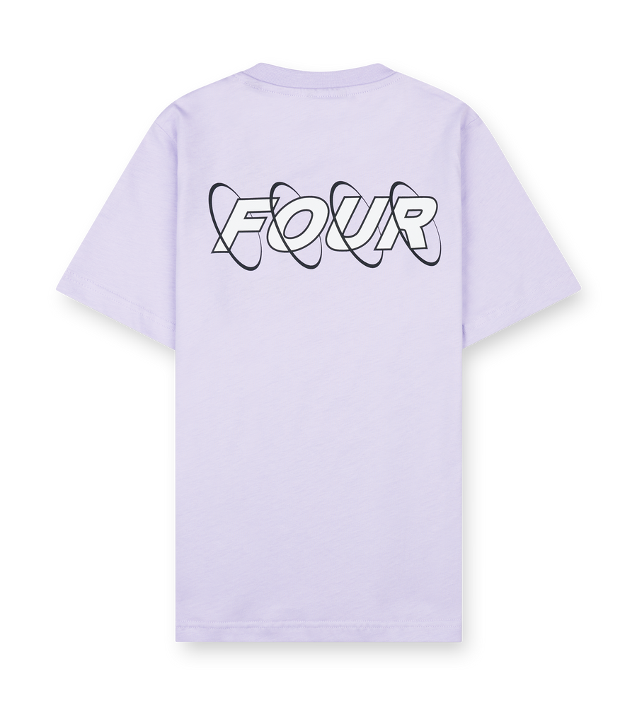 Circles T-shirt Pastel Lilac/ White