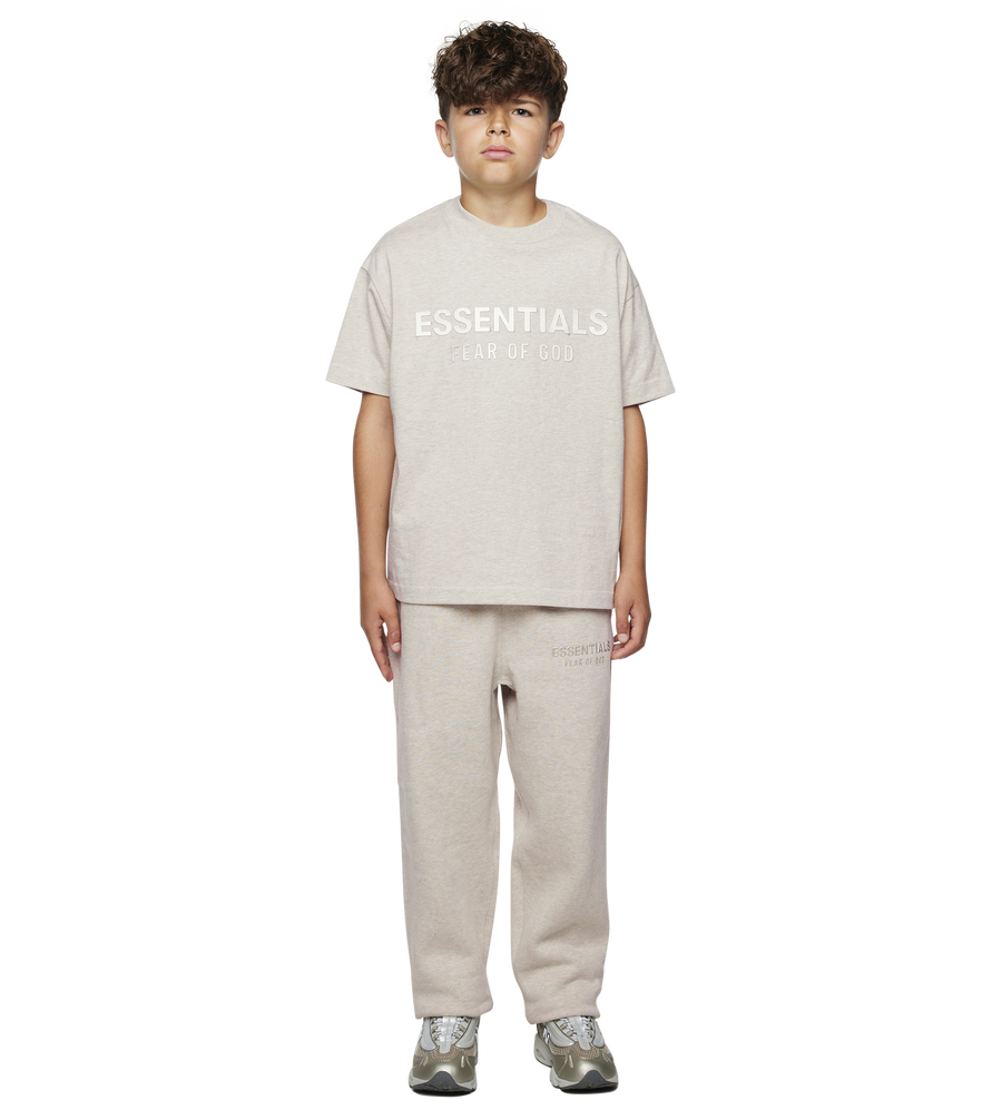 Essentials Classic Tee in Heather Stone (Kids)