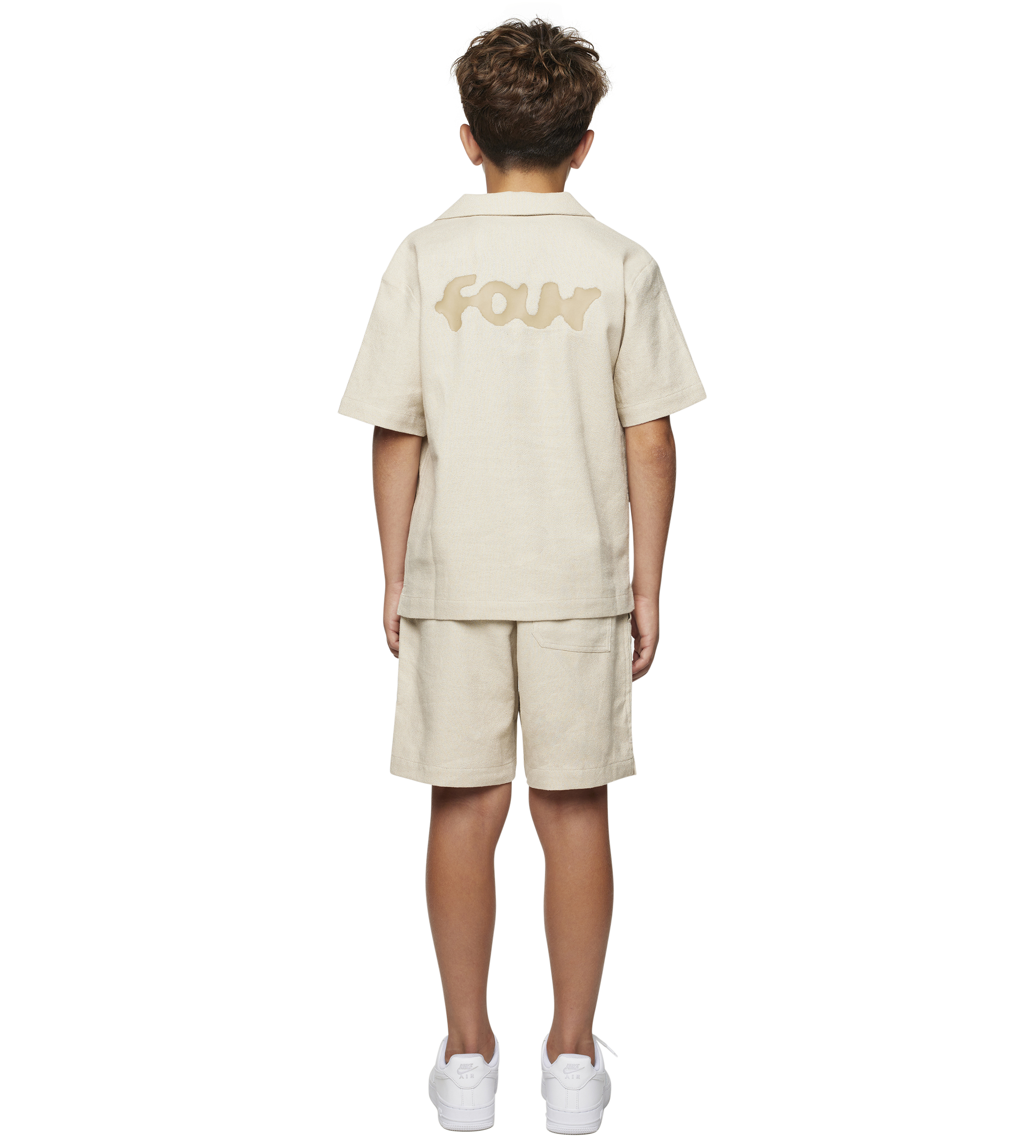 Logo Bowling Shirt Sand Beige