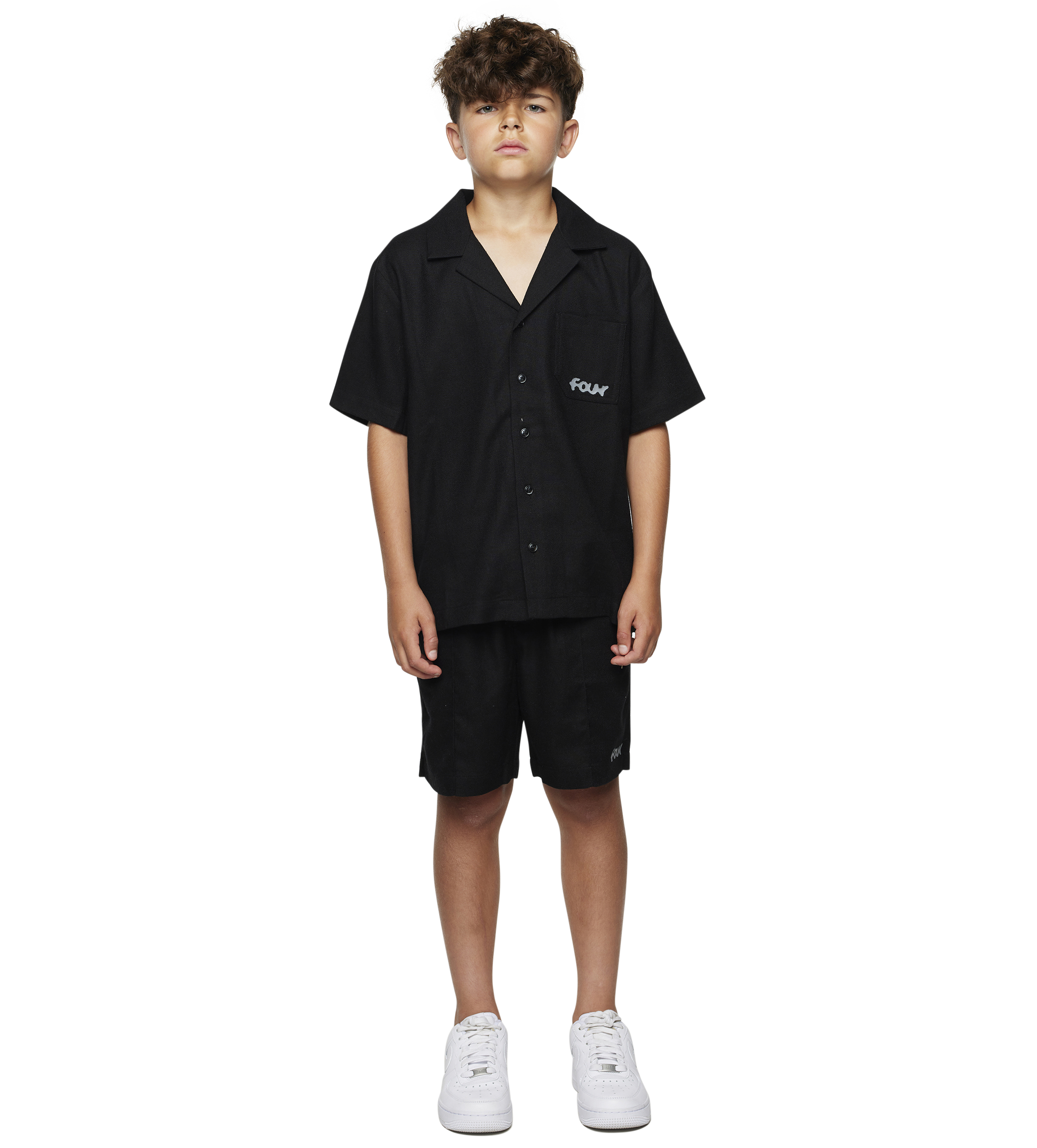 Logo Bowling Shirt Black