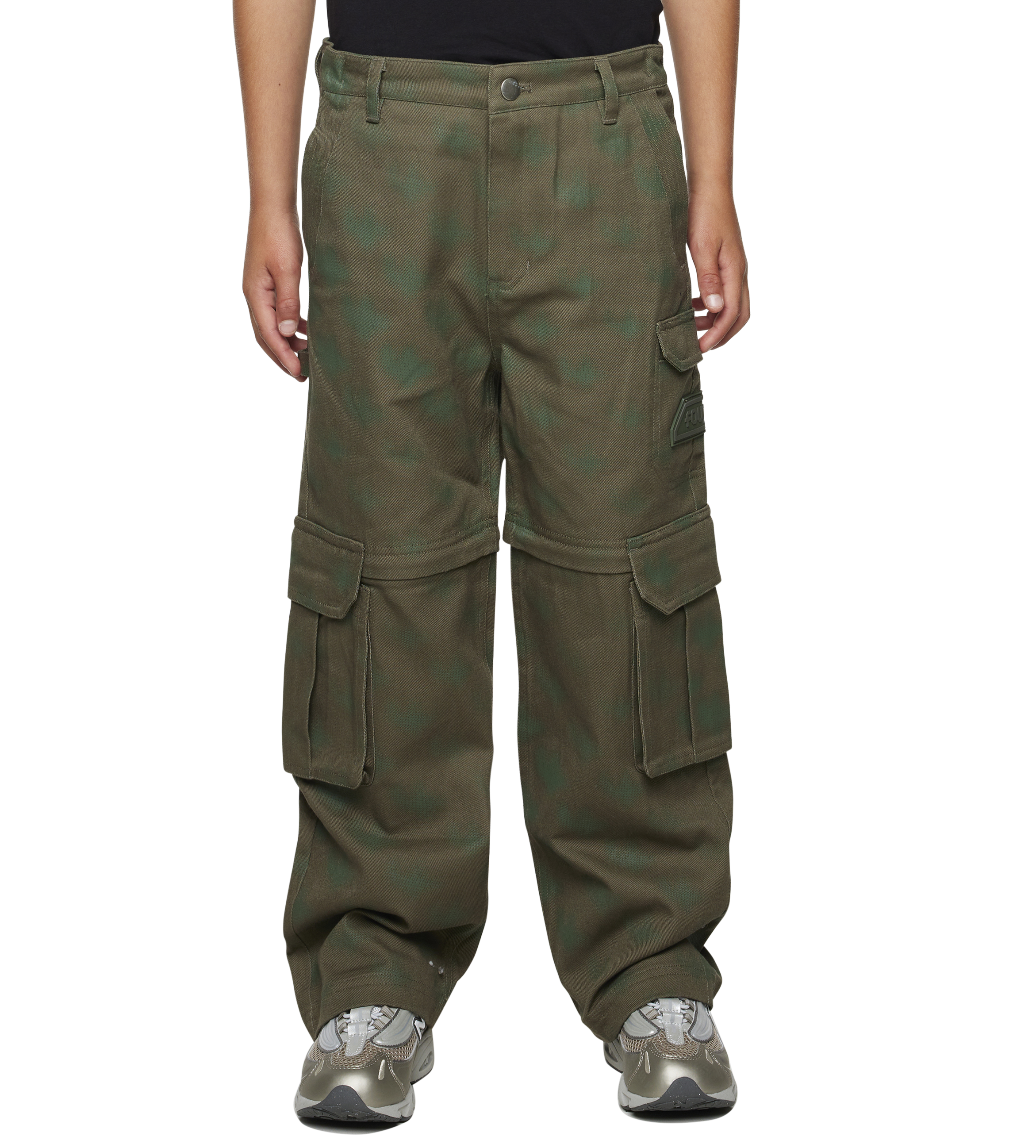 Square Logo Workwear Pants Moss Green