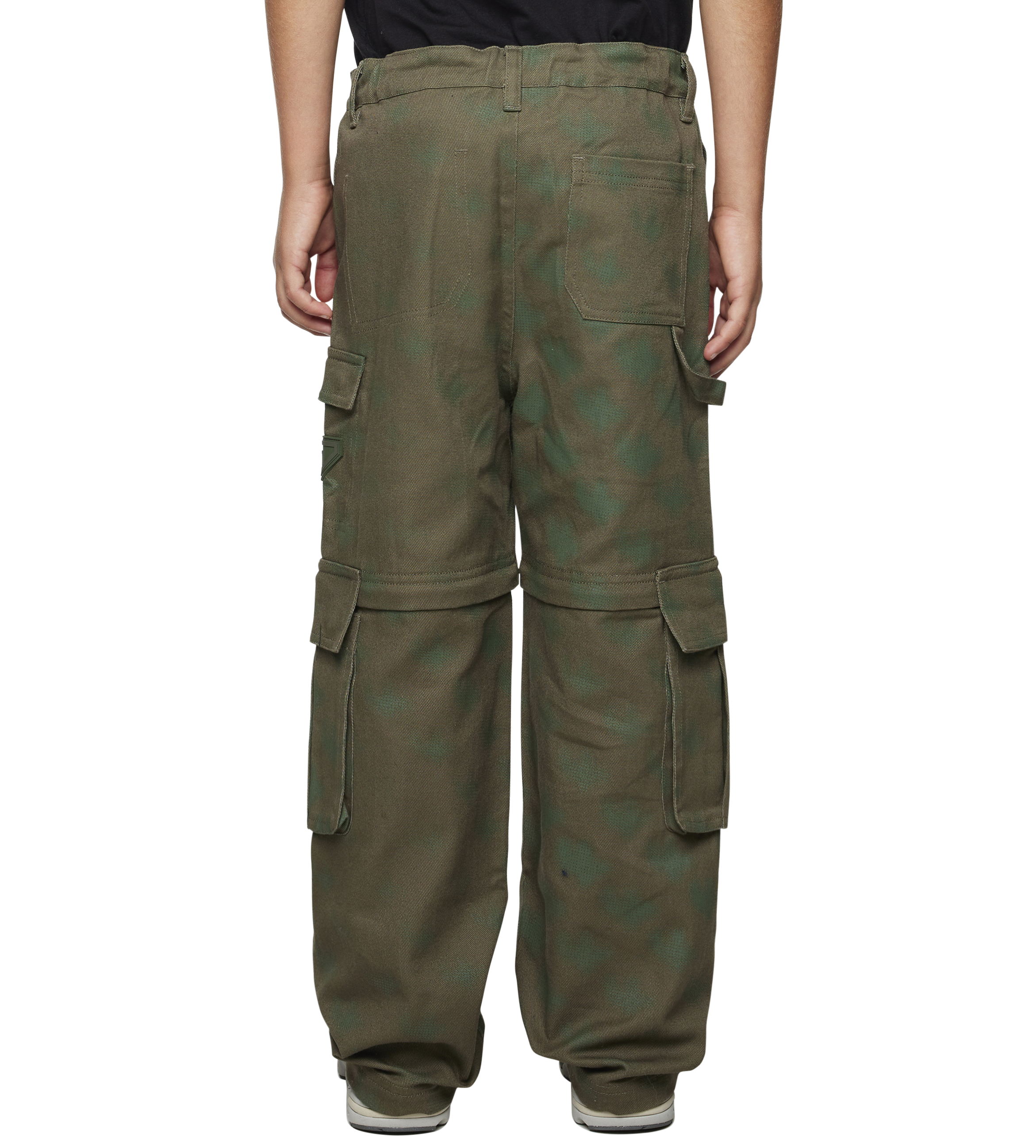 Square Logo Workwear Pants Moss Green