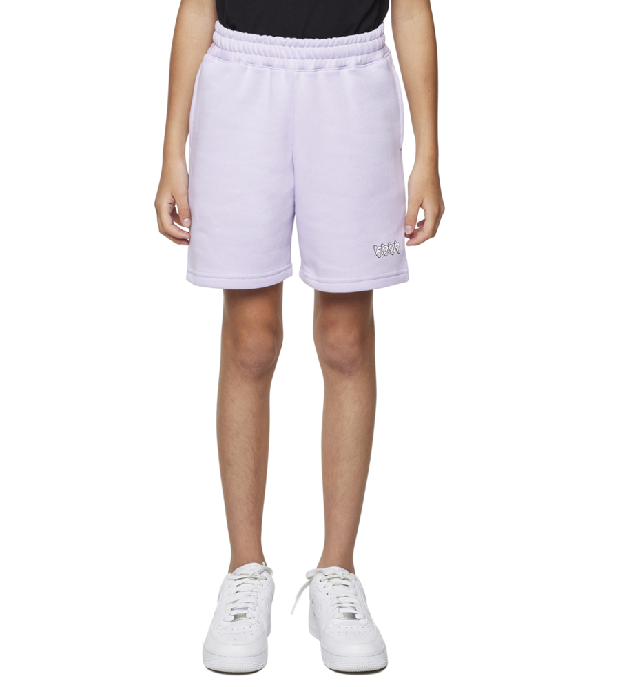 Circles Shorts Pastel Lilac/ White