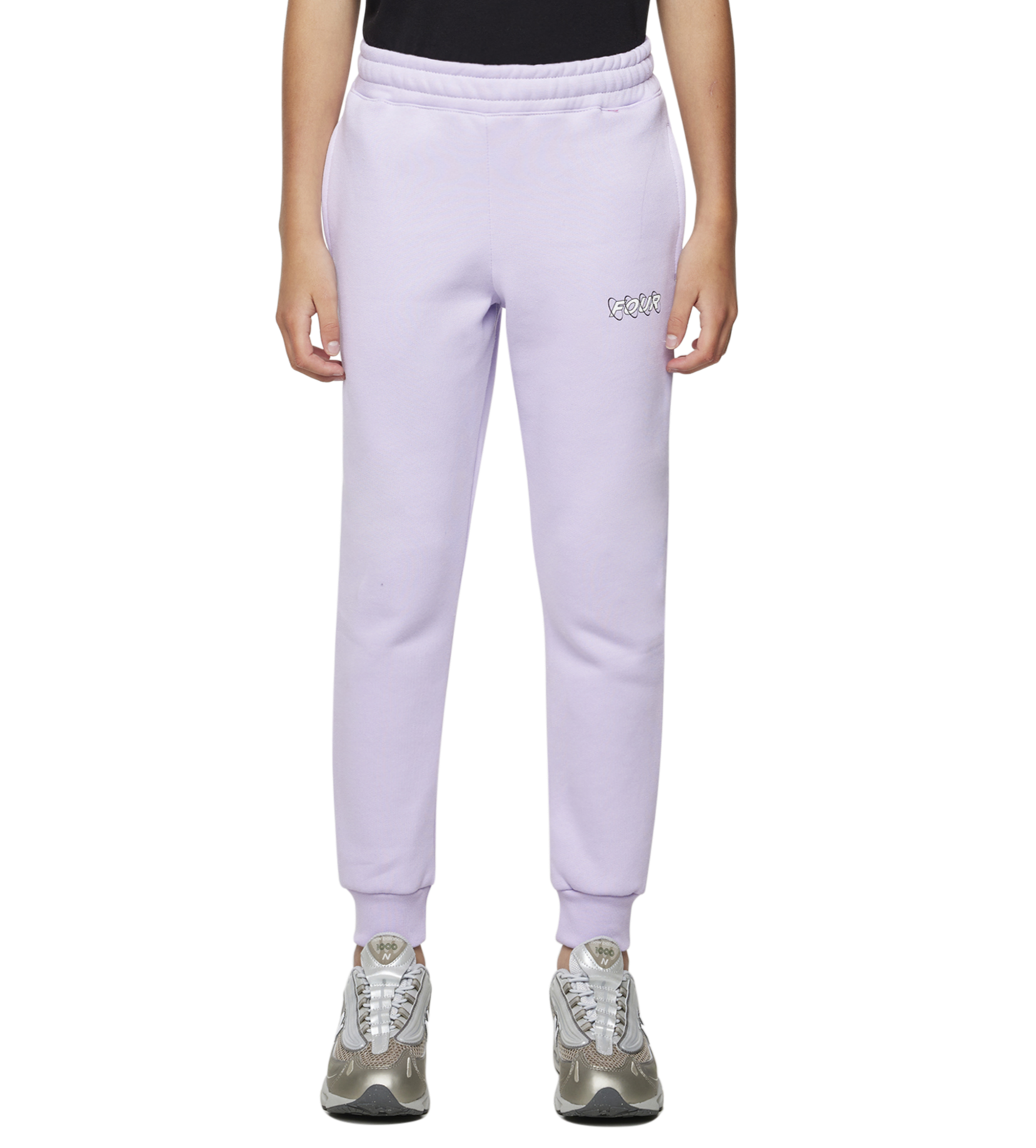 Circles Sweatpants Pastel Lilac/ White