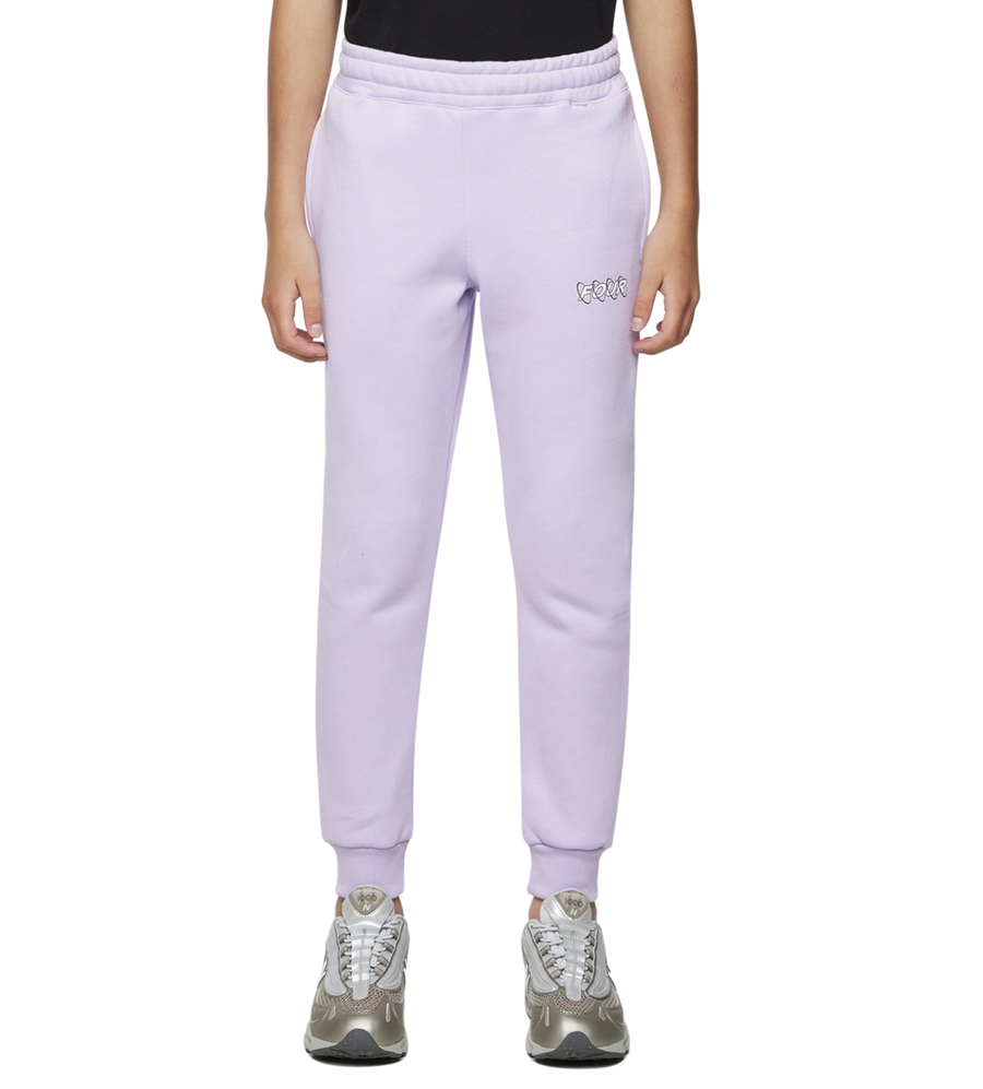 Circles Sweatpants Pastel Lilac/ White